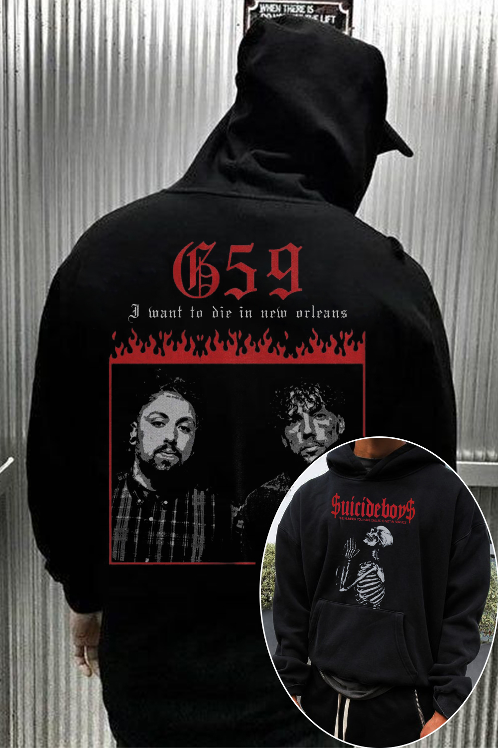 New Uicideboysmusic 2-Side Printed Hoodie