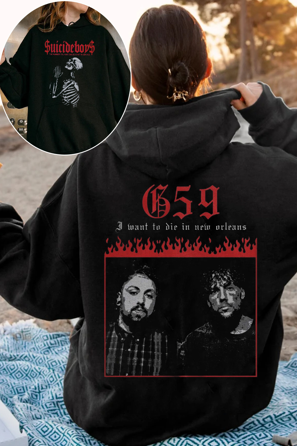 New Uicideboysmusic 2-Side Printed Hooded Women’S Sweatshirt