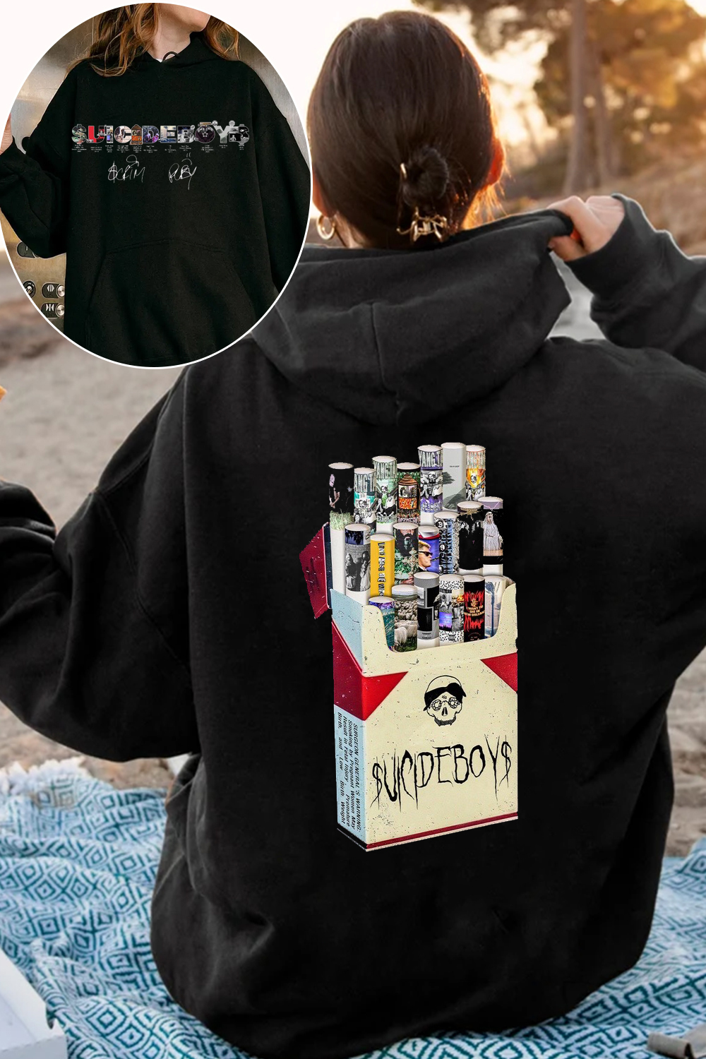 New Uicideboys 2-Side Printed Personalized Hooded Sweatshirt