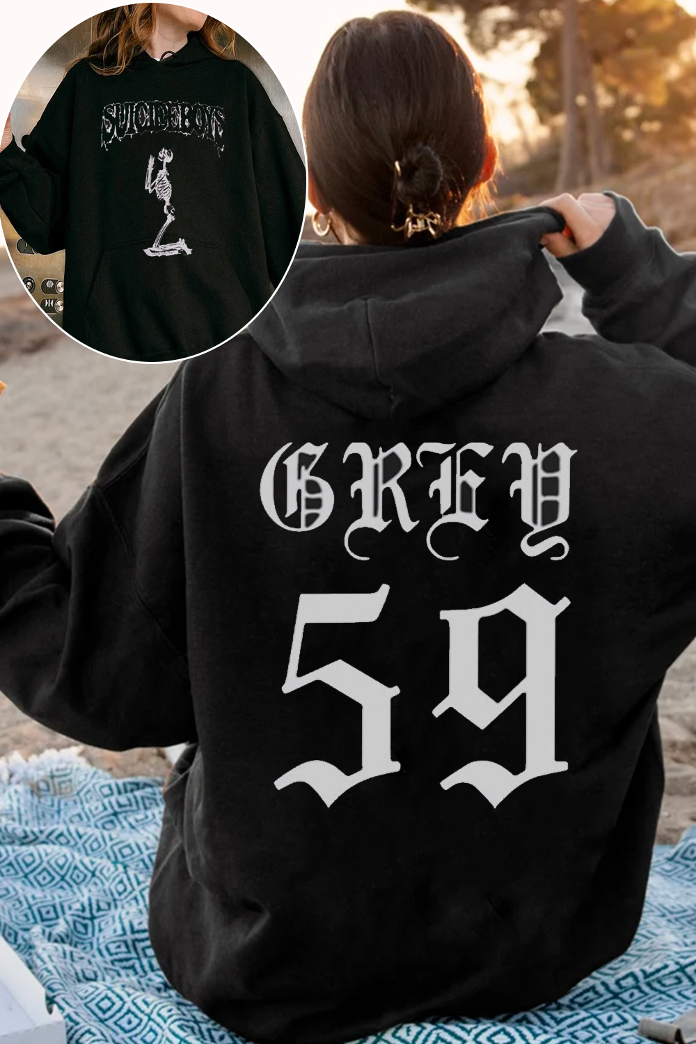 New Uicideboys59 2-Side Printed Personalized Hooded Sweatshirt