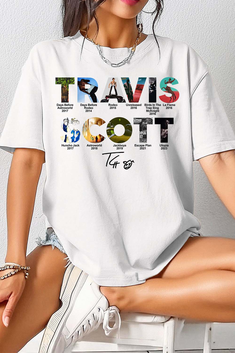 T-Shirt Travis Scott Merch, Shirt Travis Scott For Women