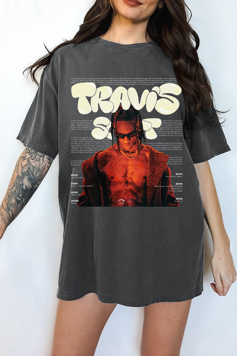 T-Shirt Travis Scott Merch, Shirt Travis Scott Graphic For Women