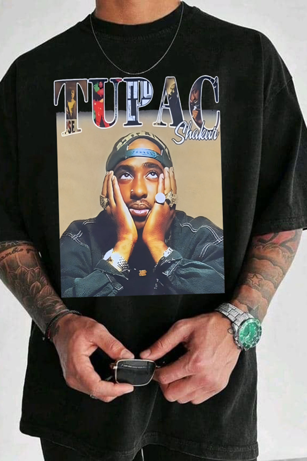 New T-Shirt Tupac Is Merch, Shirt Tupac Is Goat Graphic For Men