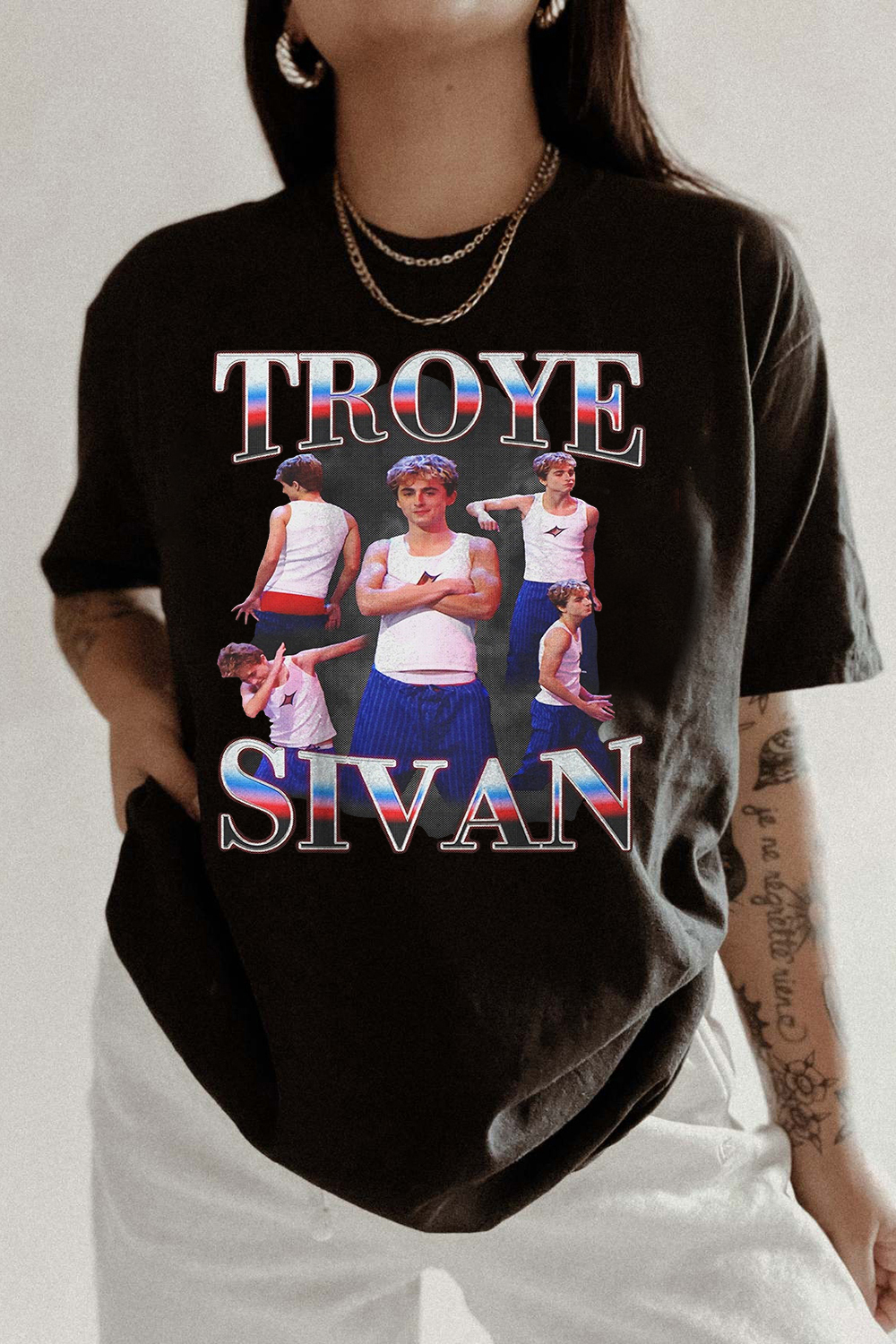 New T-Shirt Troye Sivan Merch, Shirt Troye Sivan Graphic For Women