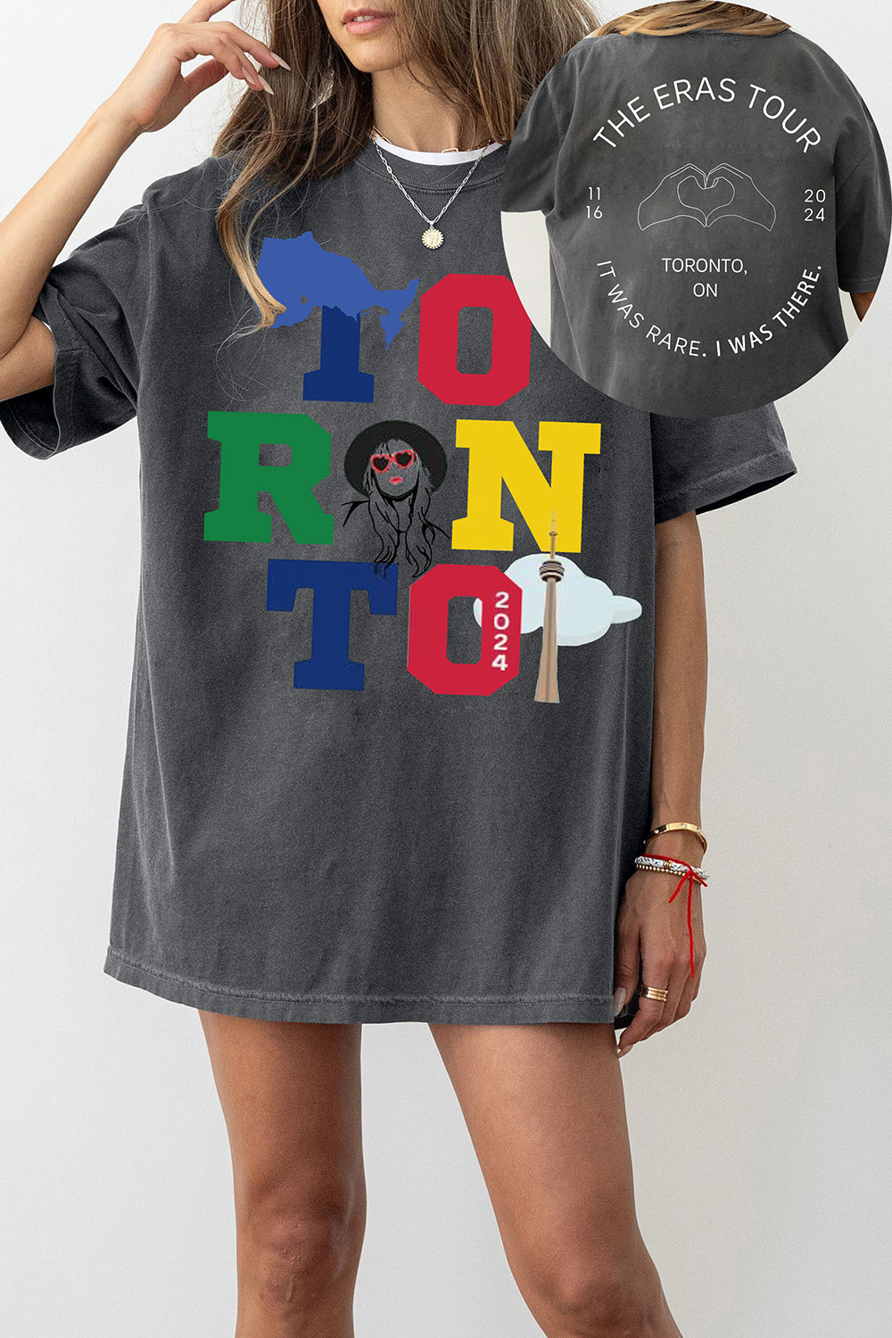 T-Shirt Toronto Night Merch, Shirt Toronto Night 3 Canada Eras Tour Dates 11/16 For Women