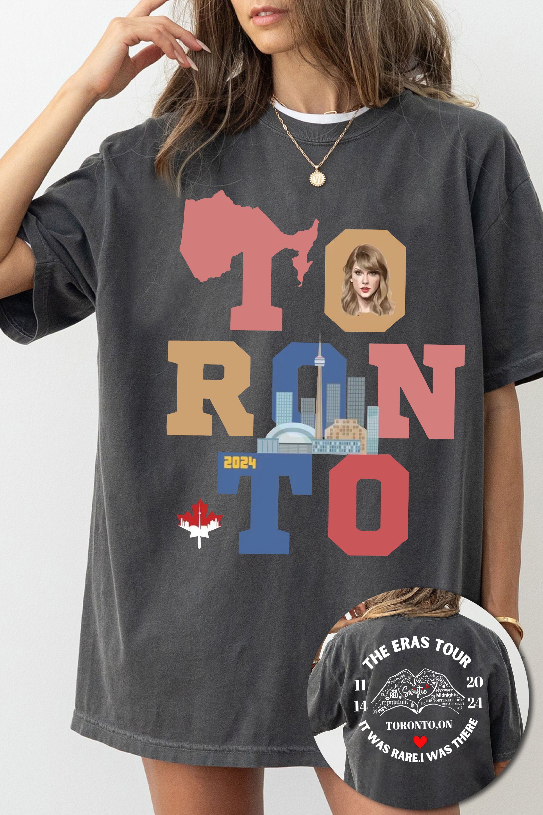 New T-Shirt Toronto Nights Merch, Shirt Toronto Nights Ttpd For Women