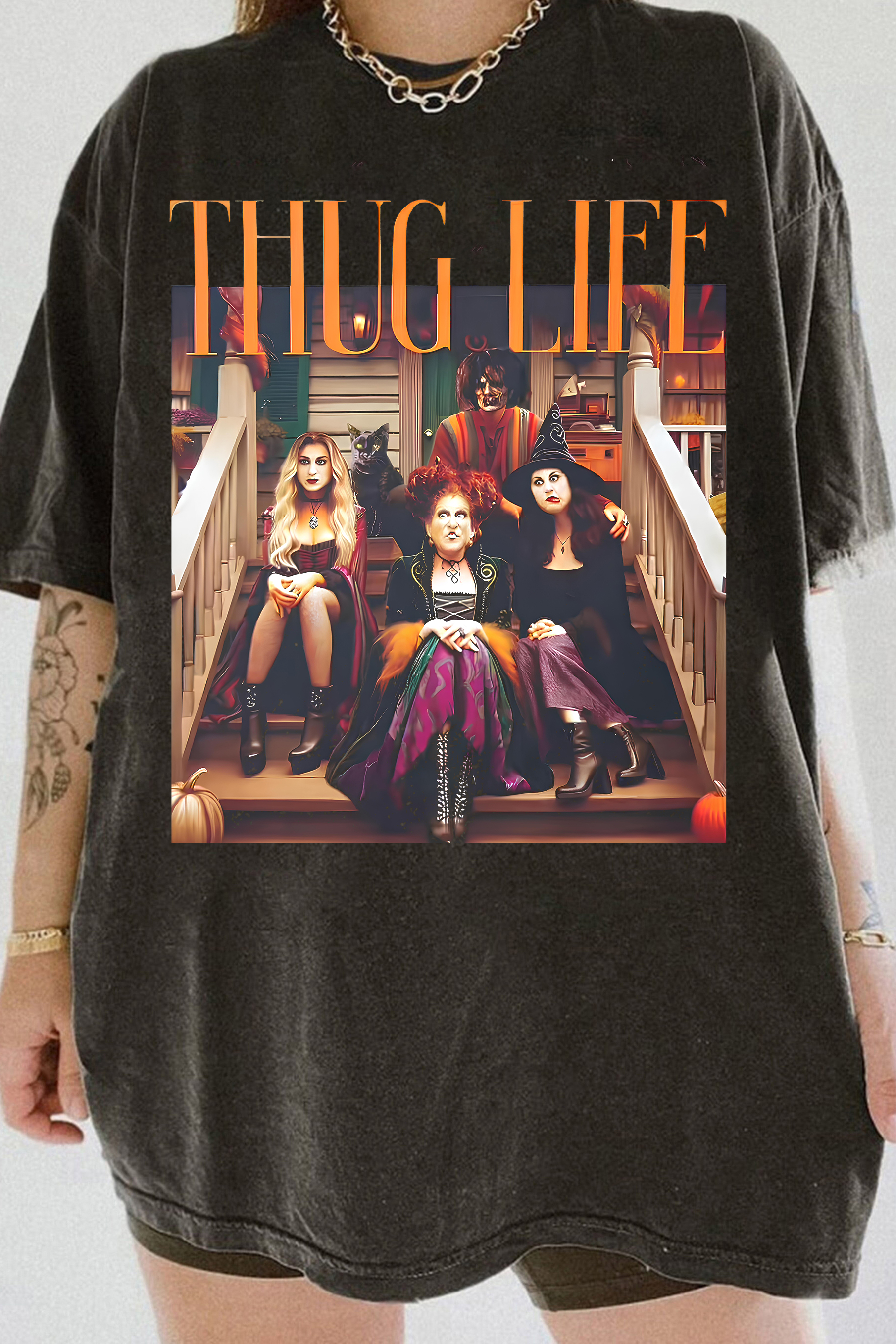 New T-Shirt Thug Life Merch, Shirt Thug Life Bad Wichesss For Women
