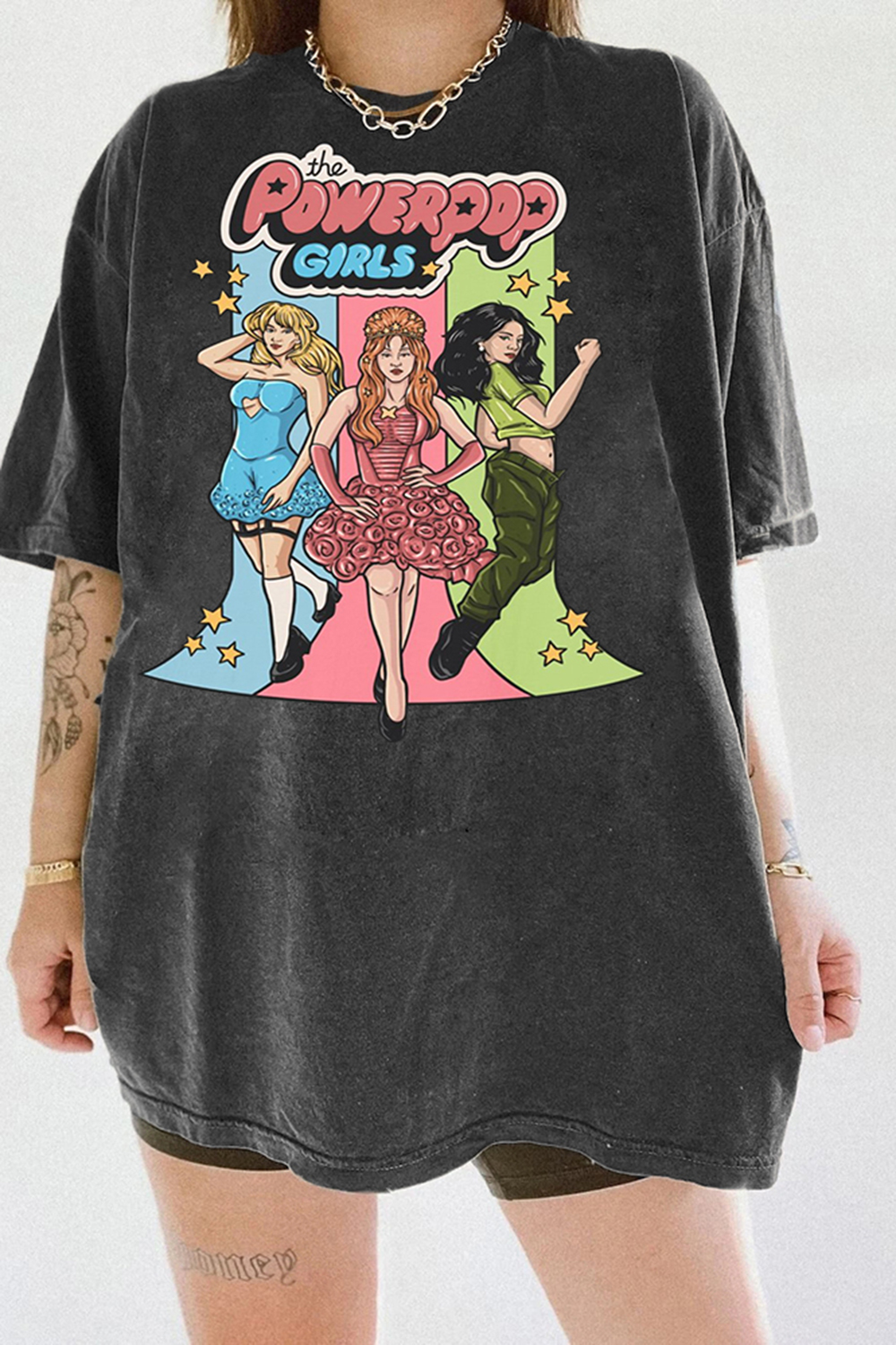 T-Shirt The Power Merch, Shirt The Power Pop Girls 2024! Charlie Xcx & Chappell Roan & Sabrina Carpenter For Women
