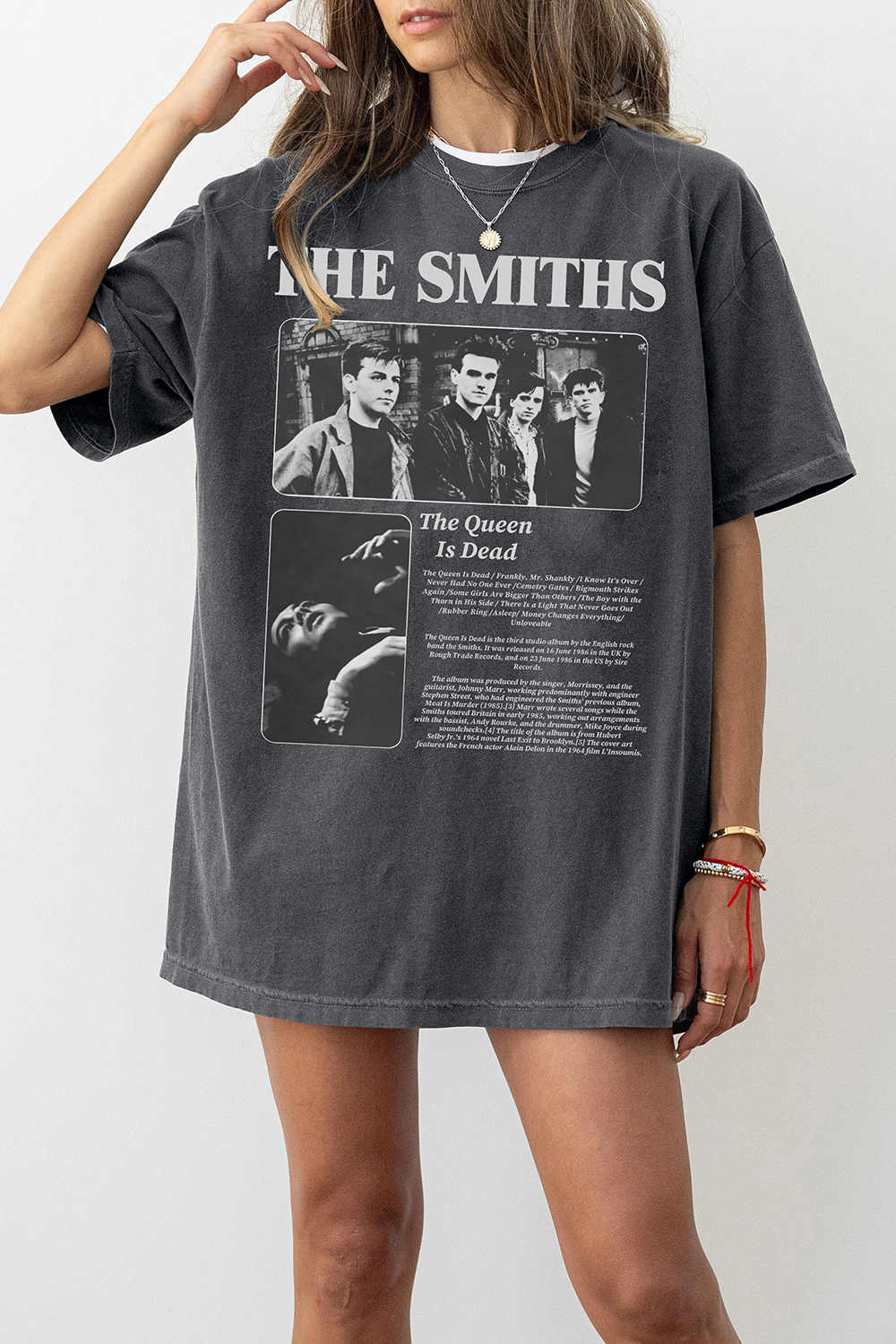 T-Shirt The Smiths Merch, Shirt The Smiths Music Band Album Graphic For Women