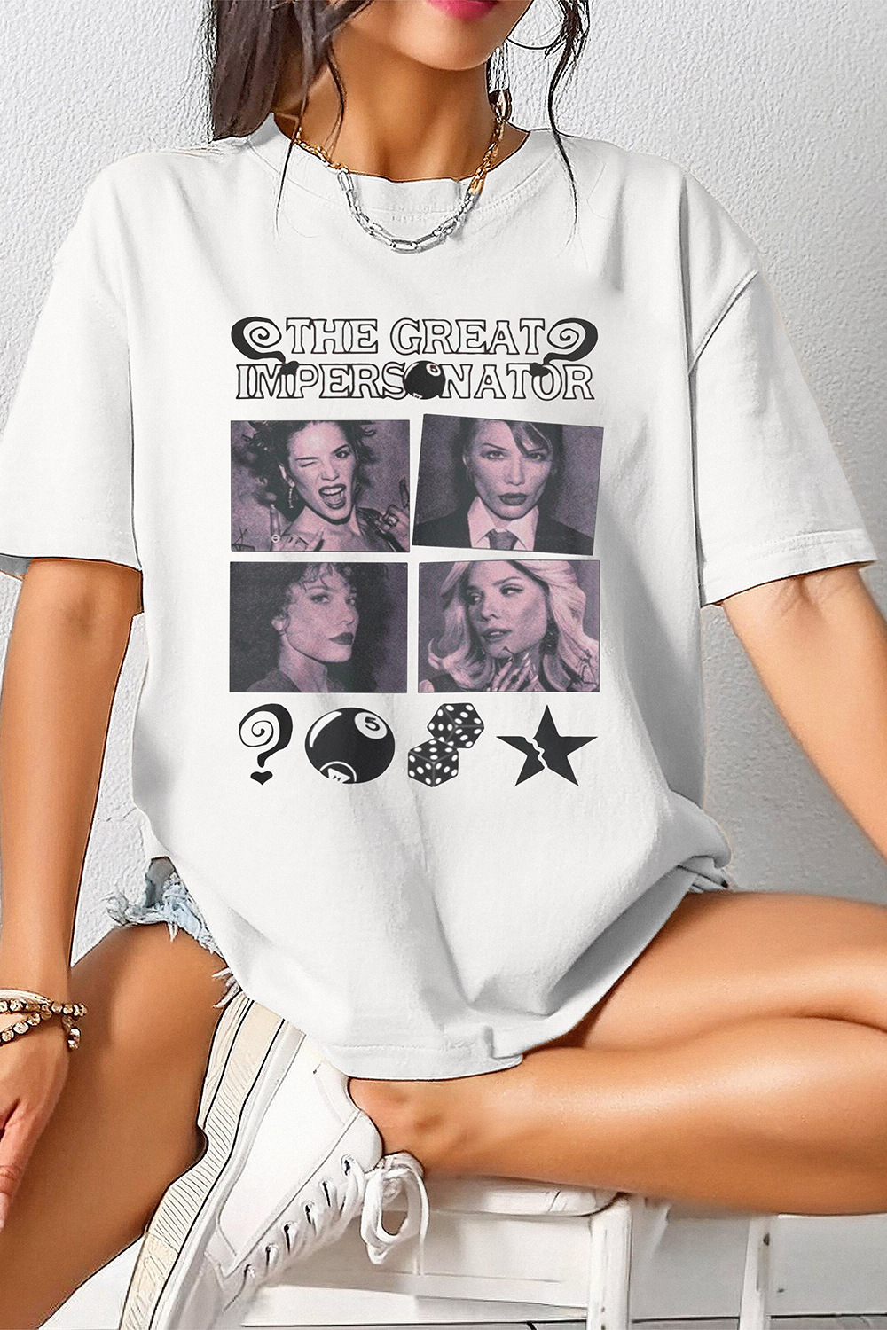 T-Shirt The Great Merch, Shirt The Great Impersonator Halsey Album For Women