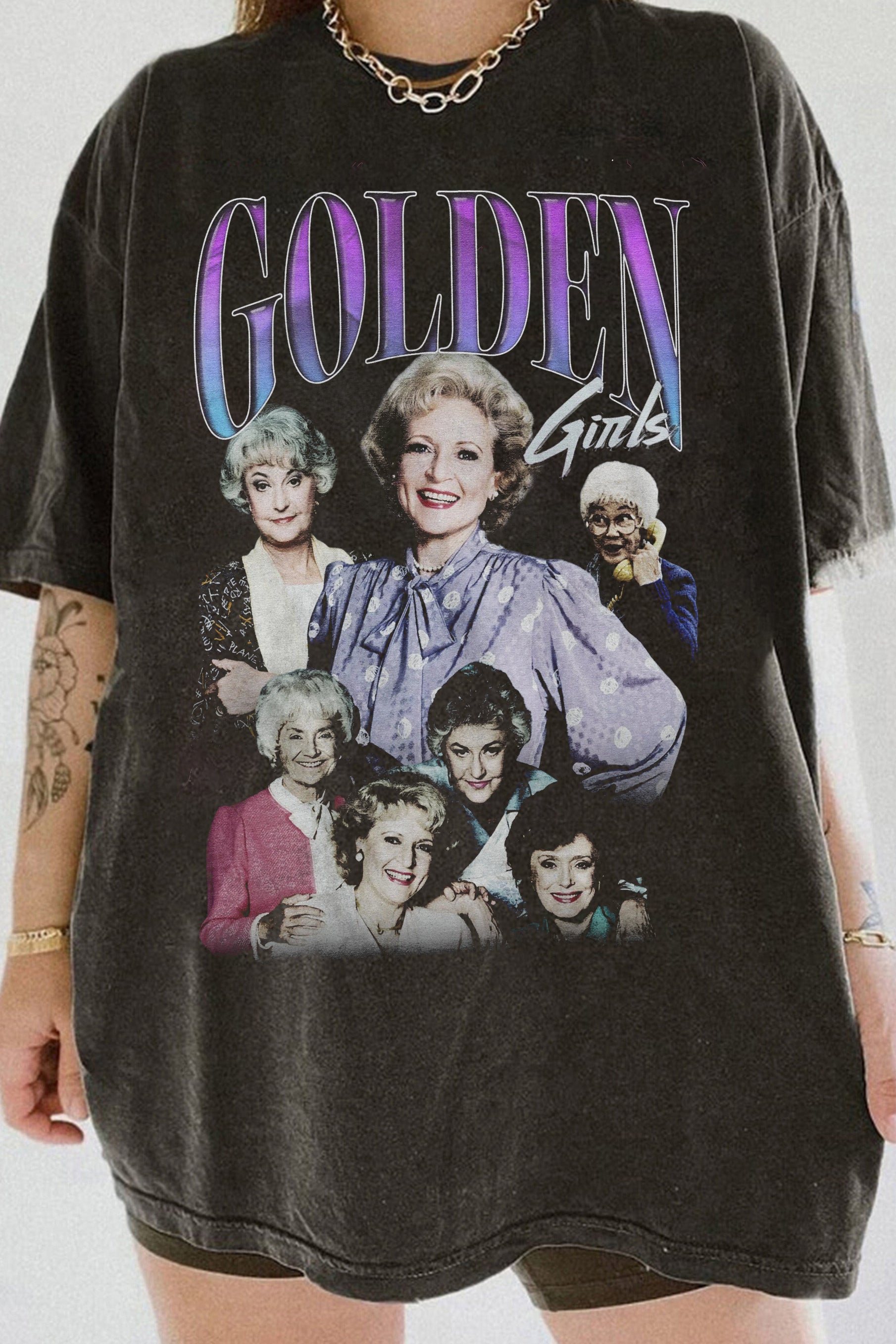 T-Shirt The Golden Merch, Shirt The Golden Girls 90'S Bootleg For Women