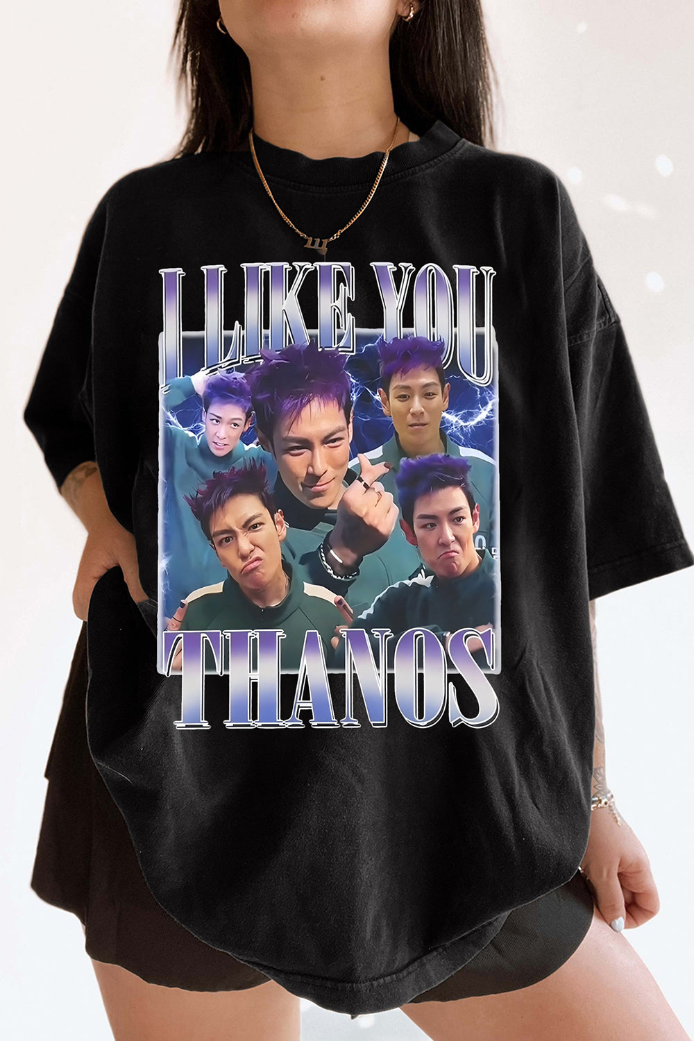New T-Shirt Thanos Squidgame Merch, Shirt Thanos Squidgame Graphic For Women