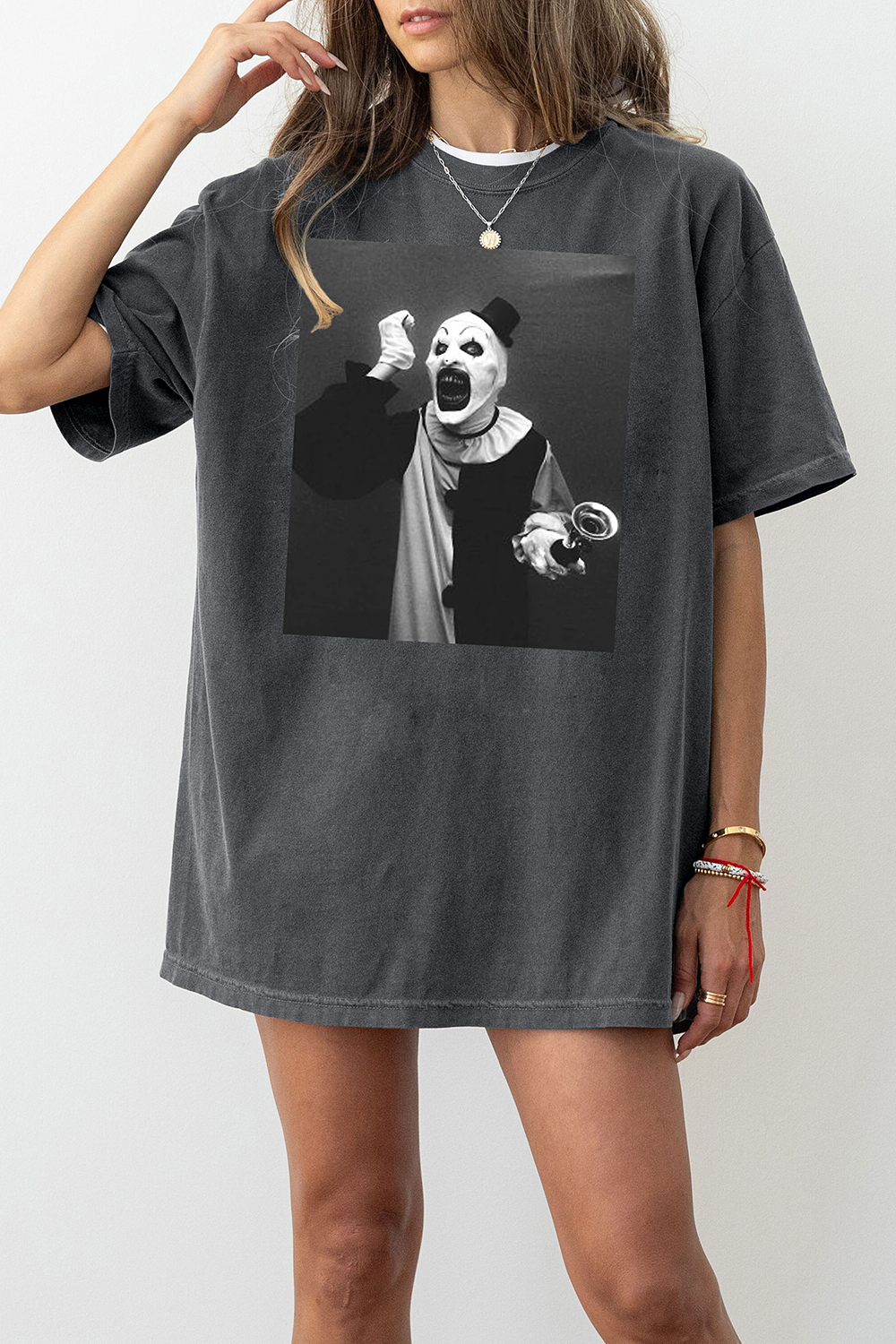 New T-Shirt Terrifier Movie Merch, Shirt Terrifier Movie Fright Night For Women
