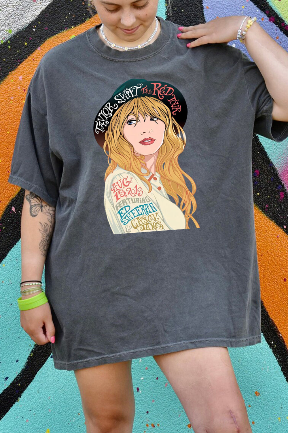 New T-Shirt Taylor The Merch, Shirt Taylor The Red Tour For Women