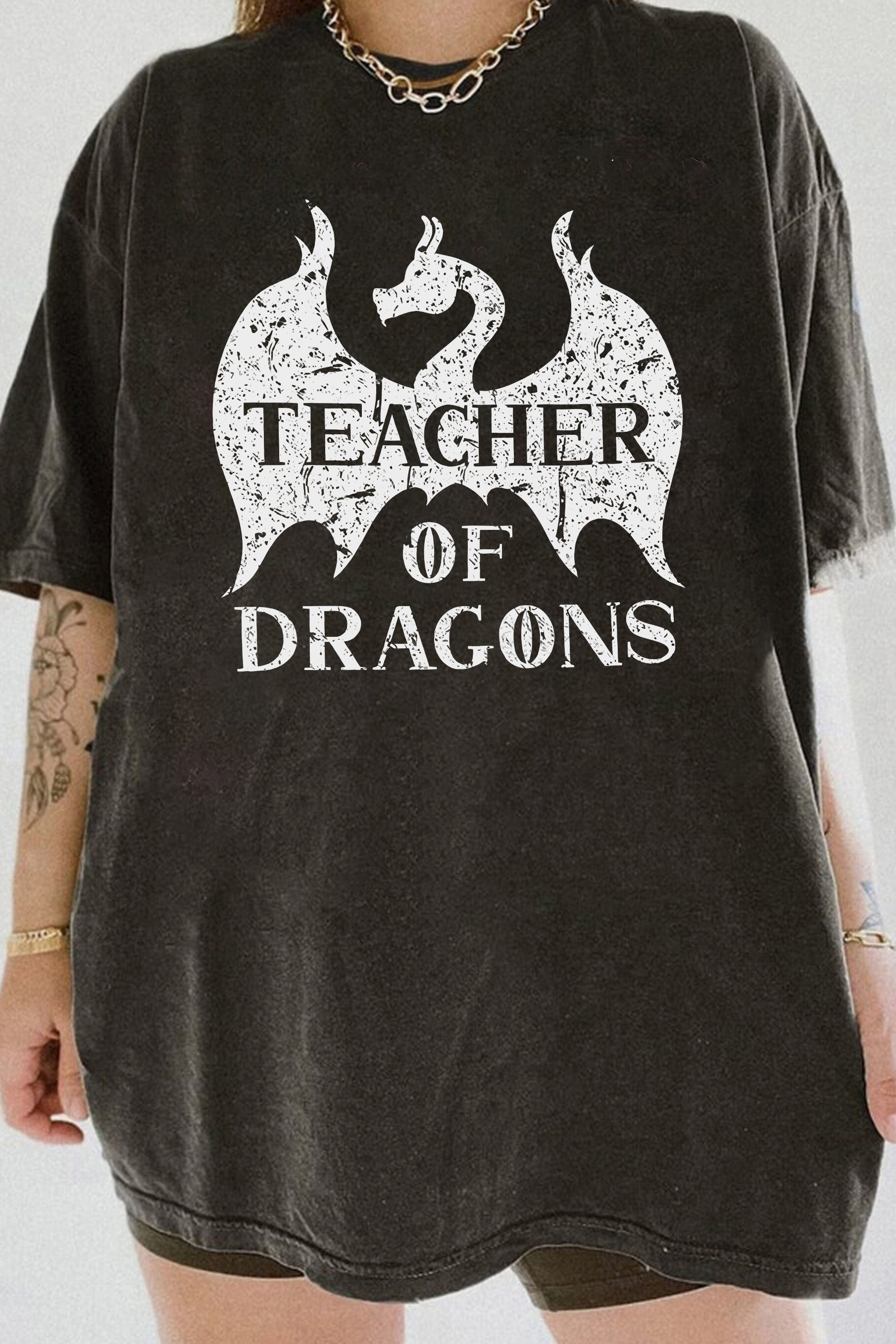 New T-Shirt Teacher Of Merch, Shirt Teacher Of Dragons For Women