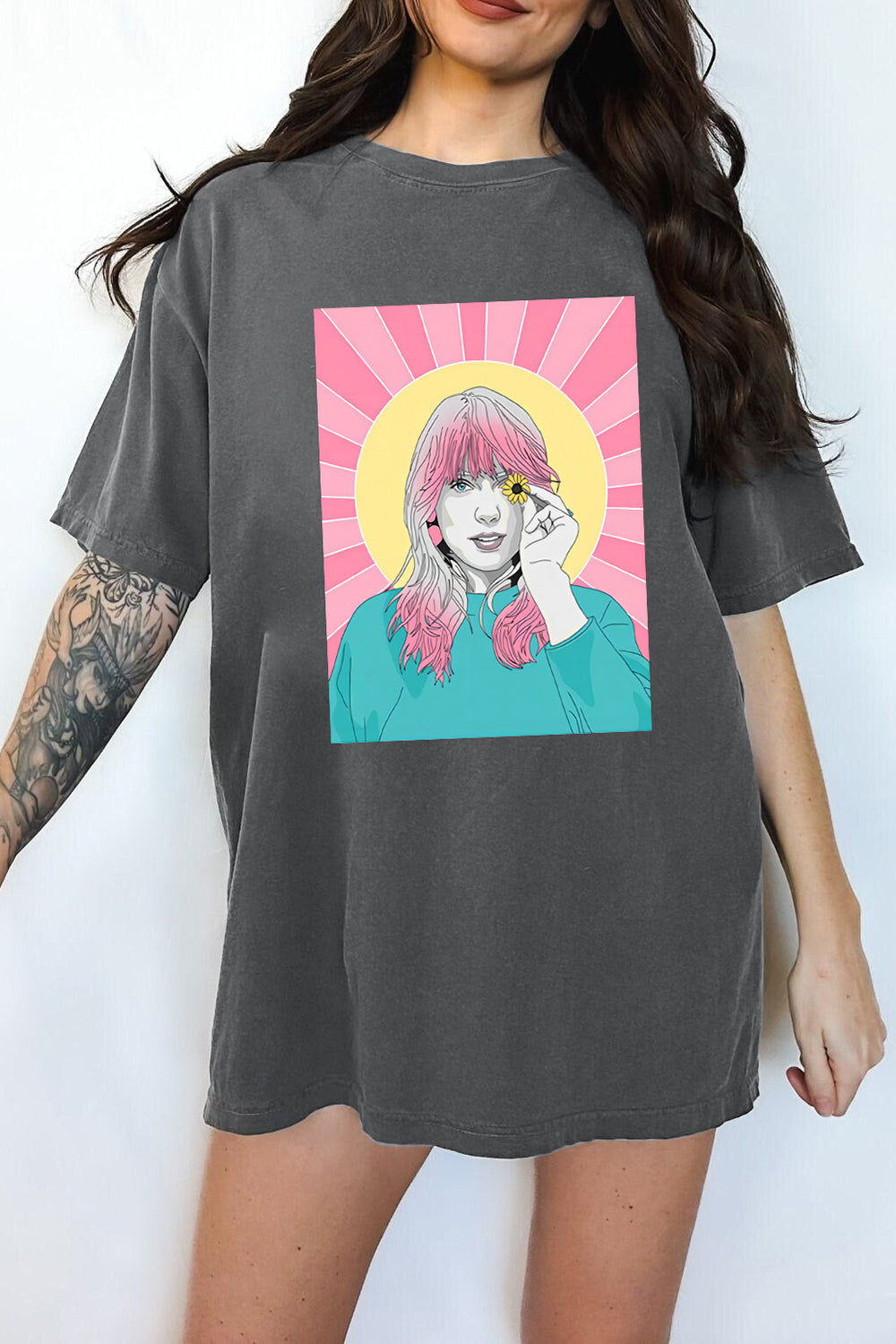 New T-Shirt Taylor Swift Merch, Shirt Taylor Swift Painting Graphic For Women