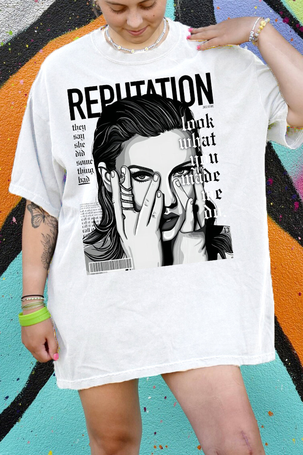 New T-Shirt Taylor Reputation Merch, Shirt Taylor Reputation For Women
