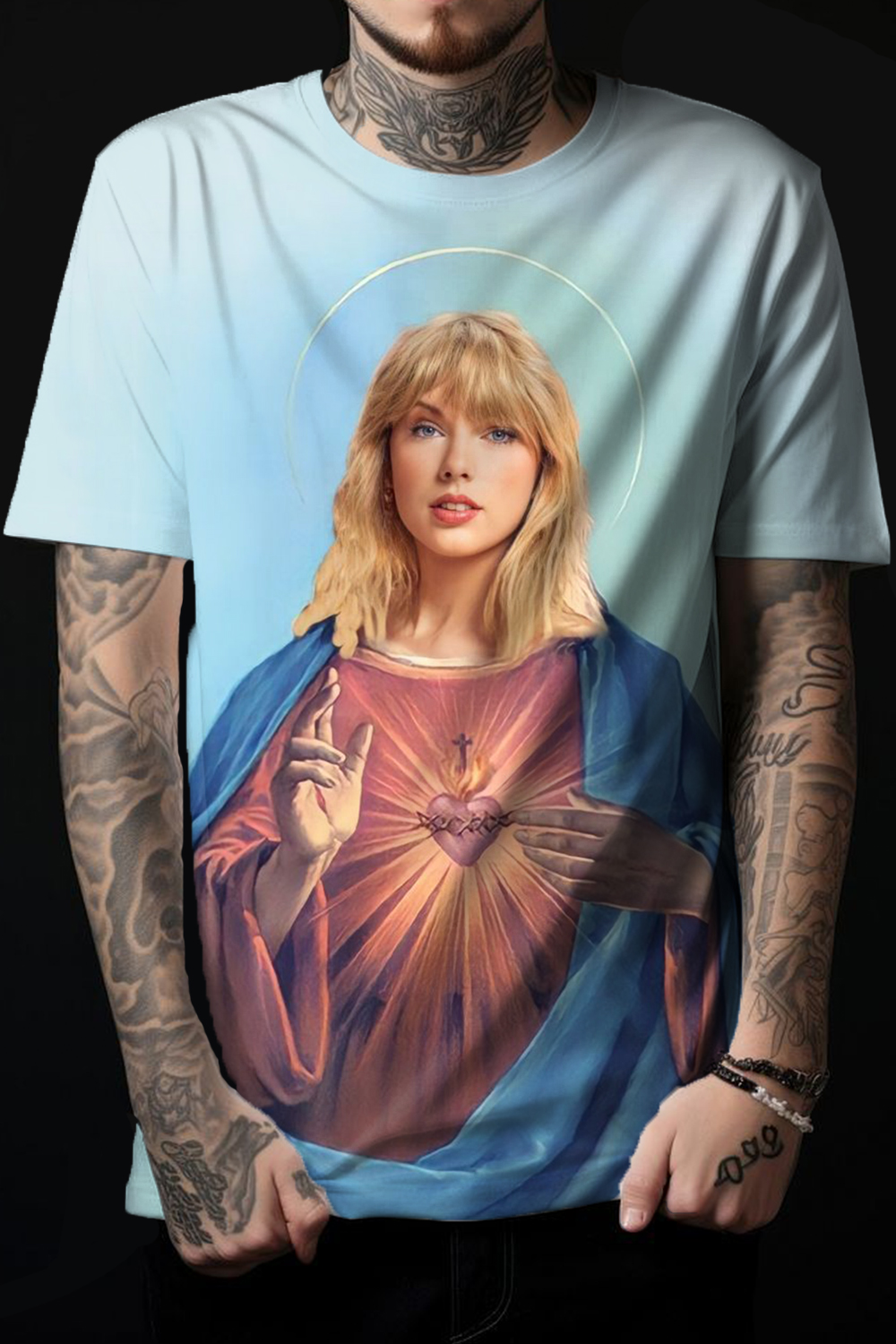New T-Shirt Taylor Retro Merch, Shirt Taylor Retro Personality Round Neck Men’S