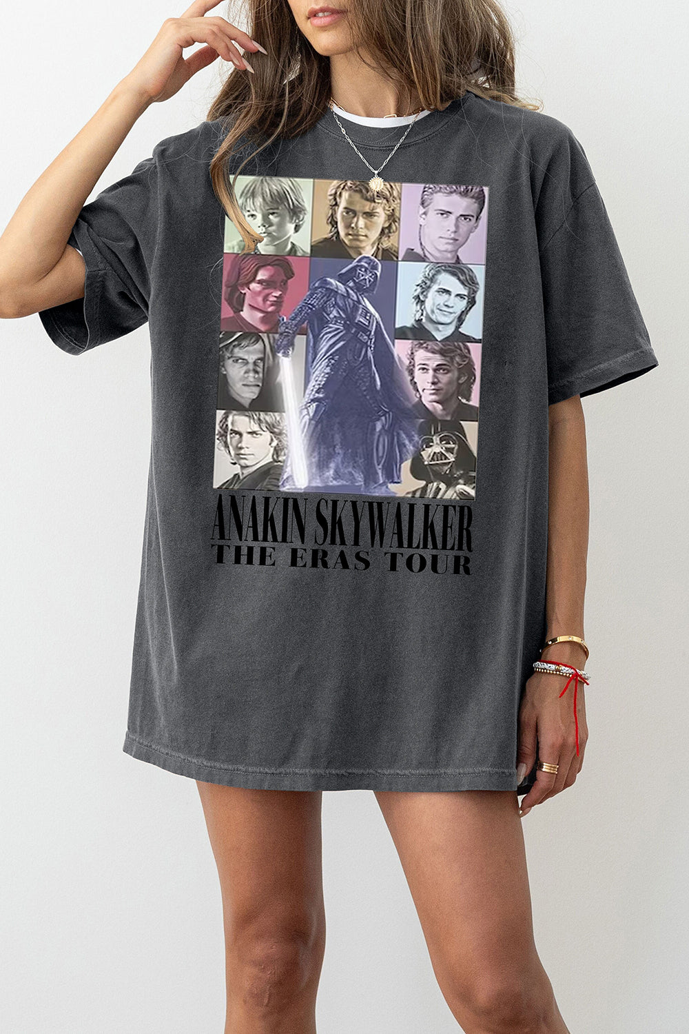 New T-Shirt Star Wars Merch, Shirt Star Wars Anakin Skywalker Eras Tour For Women