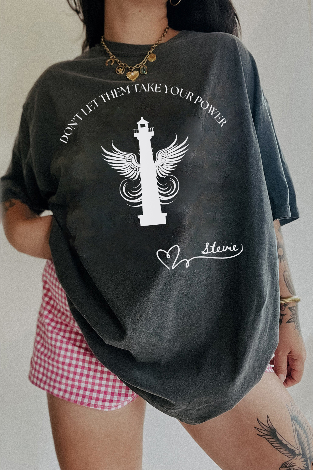 New T-Shirt Stevie Nicks Merch, Shirt Stevie Nicks The Light House Don’T Let Them Take Your Power For Women