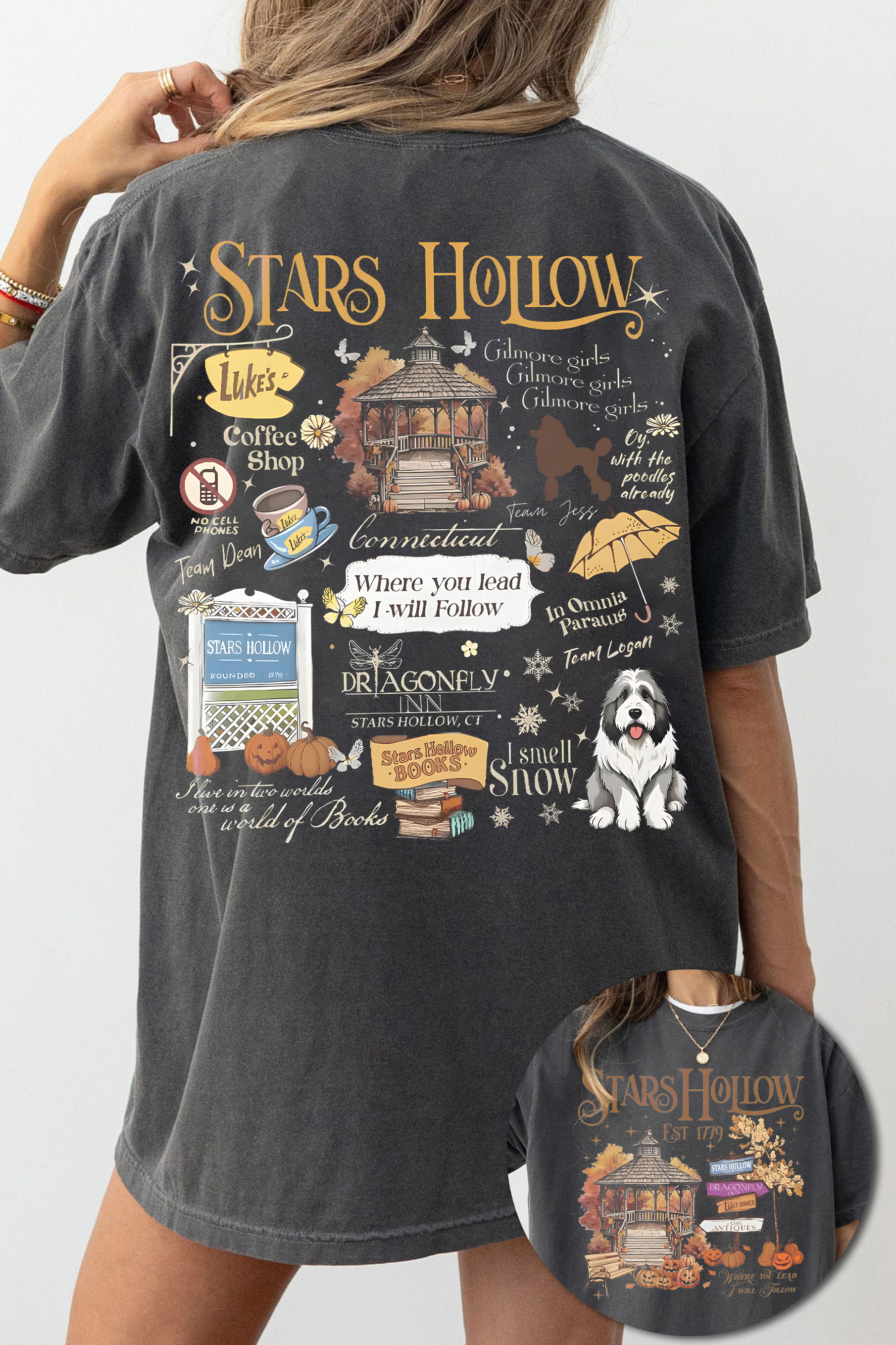 New T-Shirt Stars Hollow Merch, Shirt Stars Hollow Luke’S Coffee For Women