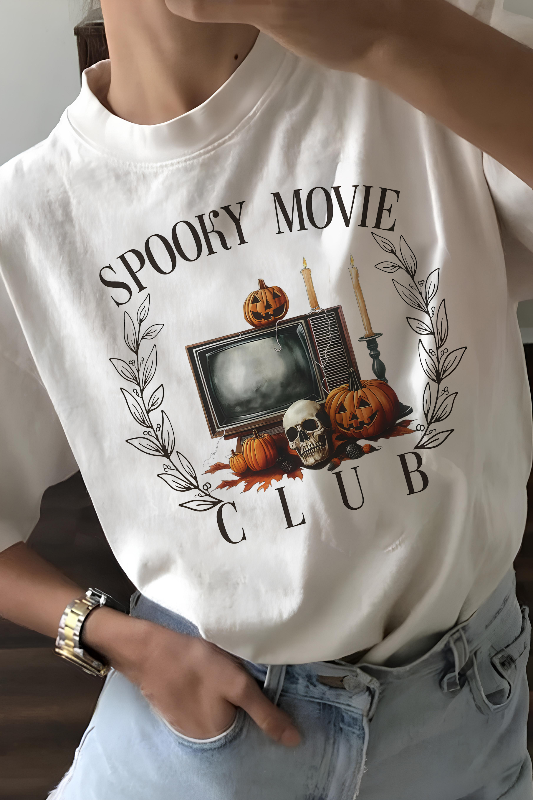 New T-Shirt Spooky Movie Merch, Shirt Spooky Movie Club For Women