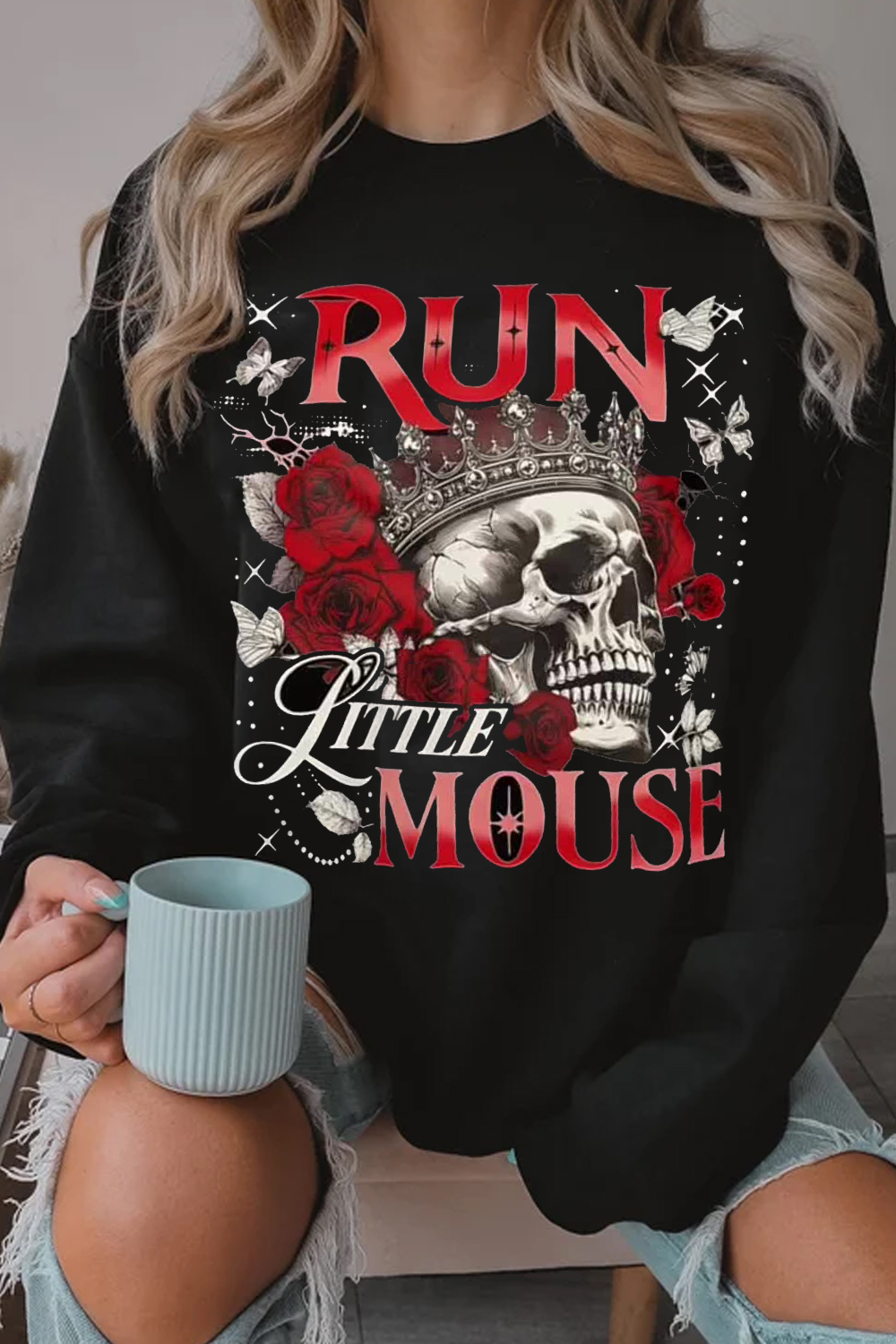 New Spicybooktok Skull Ladies Sweatshirt