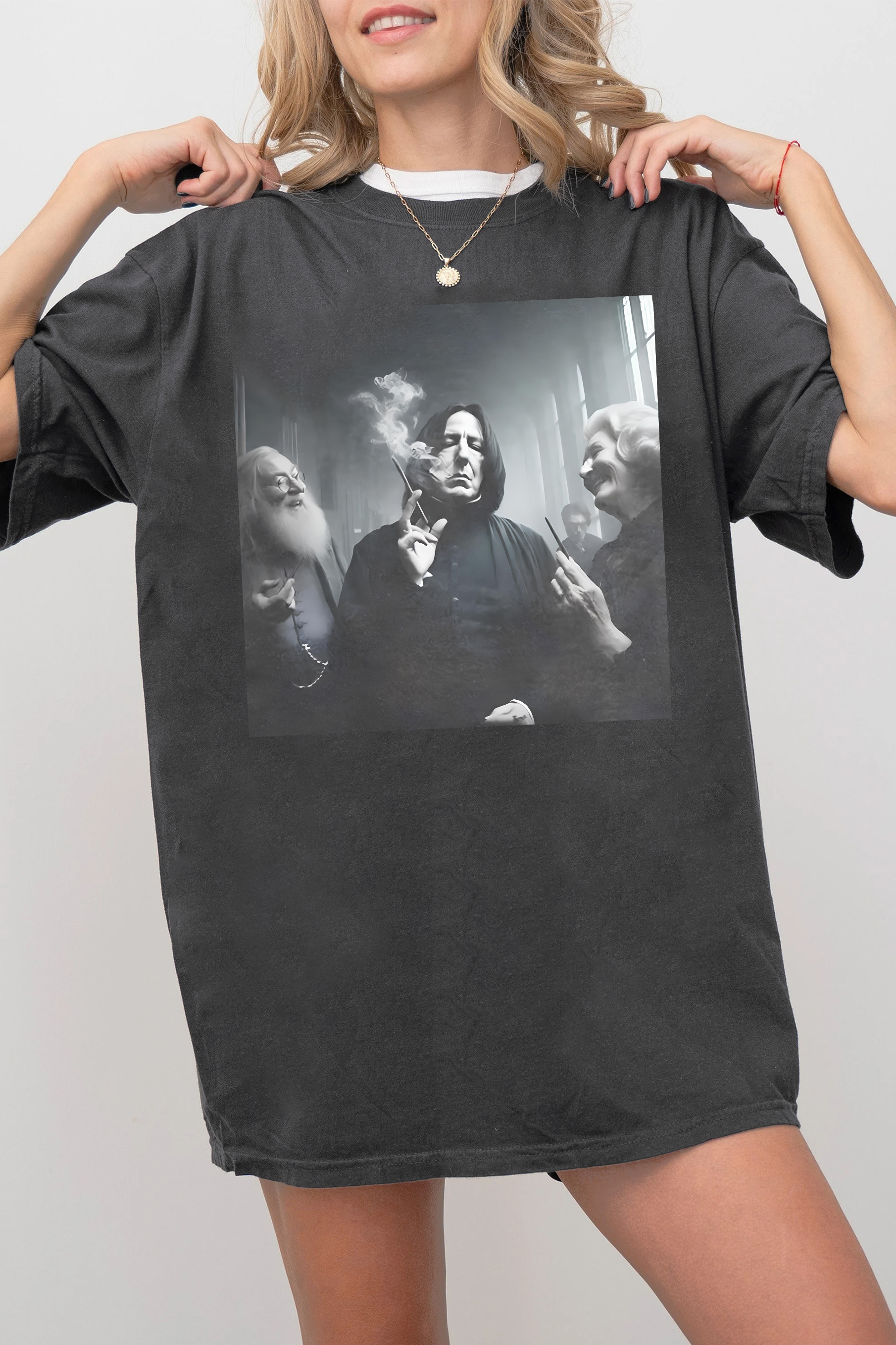 New T-Shirt Snape Smokes Merch, Shirt Snape Smokes Funny Hp Fan For Women