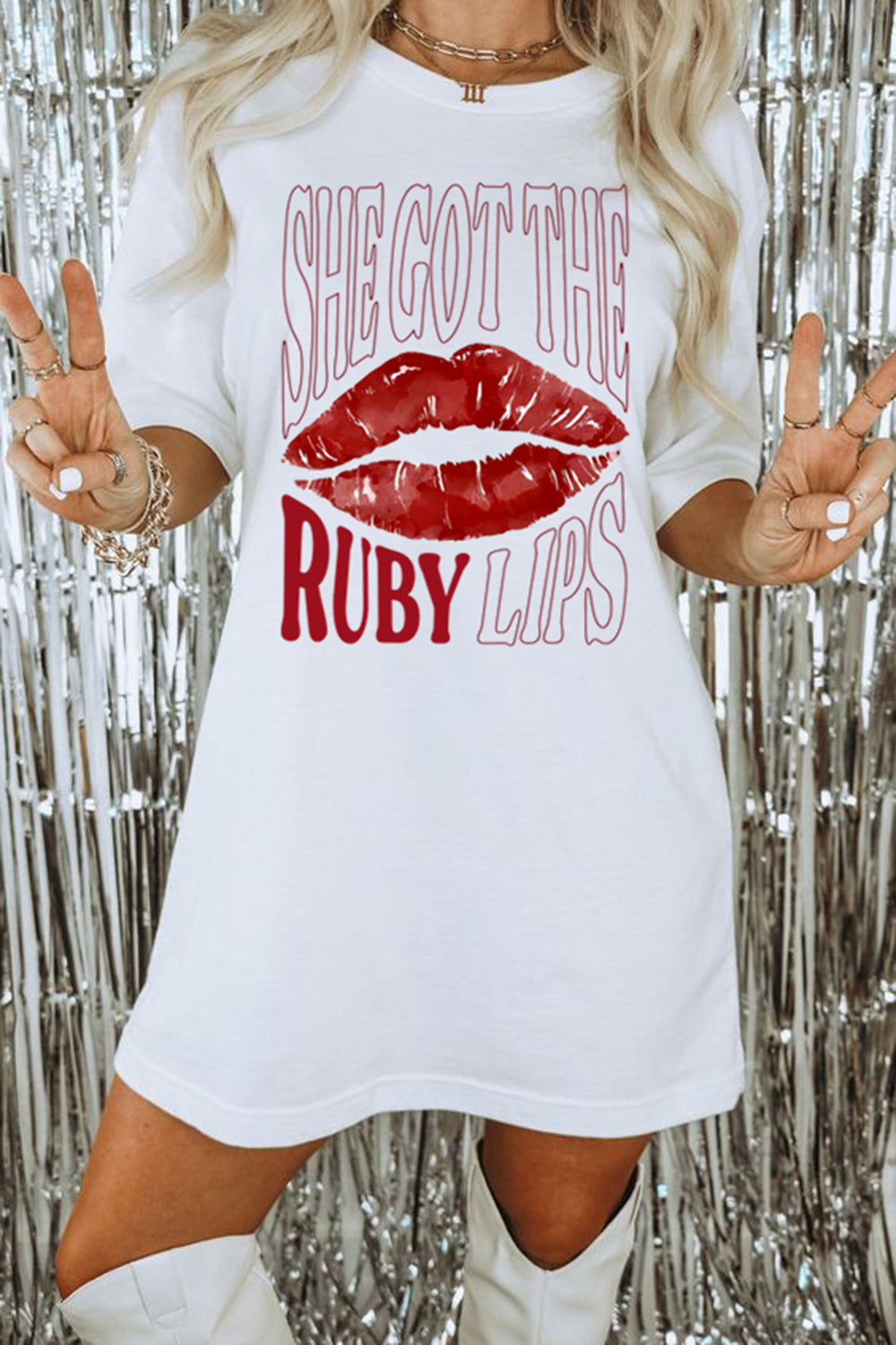New T-Shirt She Got Merch, Shirt She Got The Ruby Lips For Women