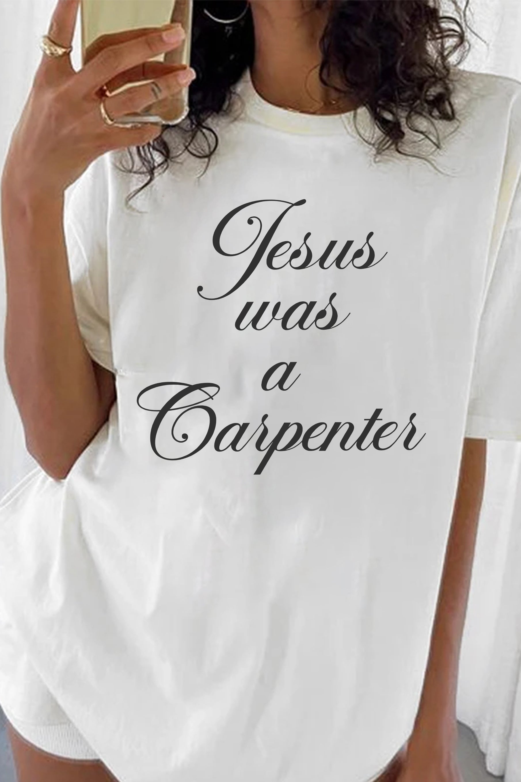 New T-Shirt Sabrina Carpenter Merch, Shirt Sabrina Carpenter Jesus Was A Carpenter For Women