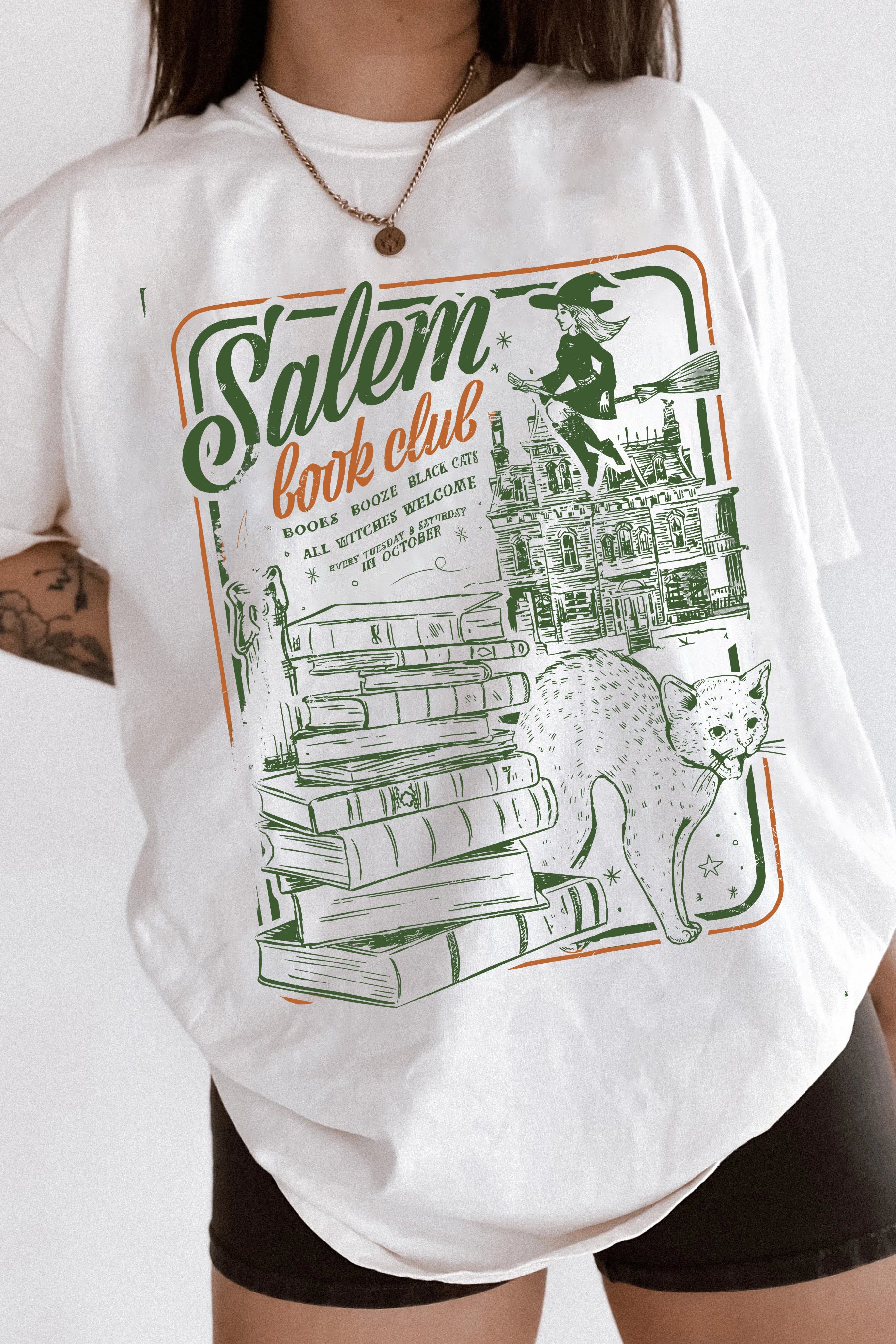 New T-Shirt Salem Book Merch, Shirt Salem Book Club Witches For Women