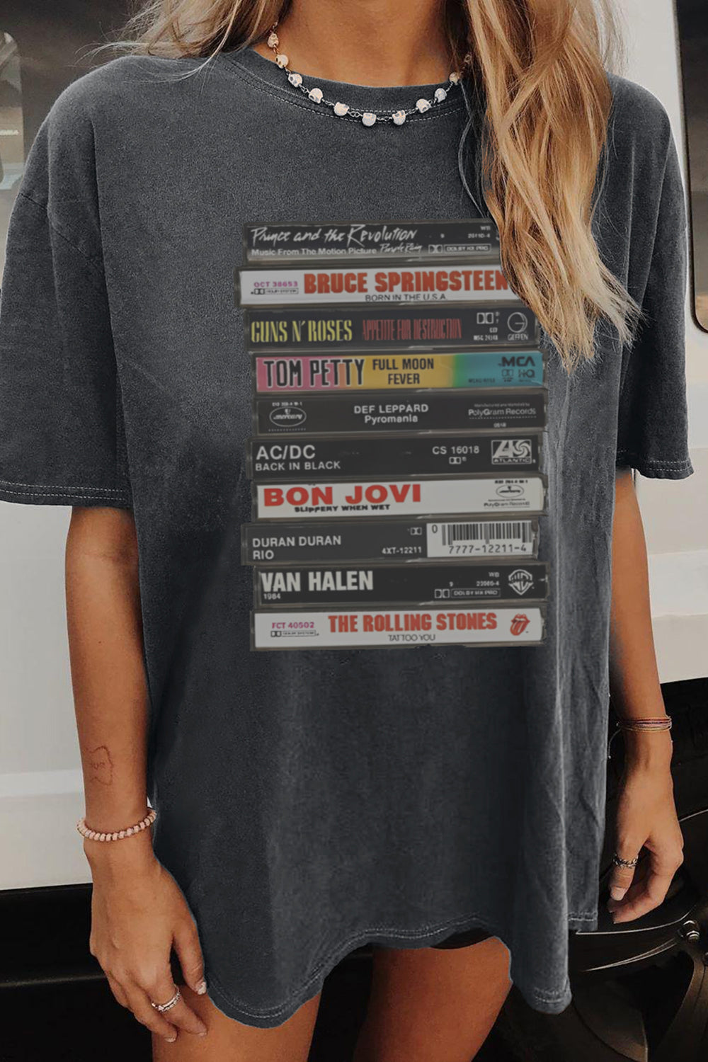 T-Shirt Rock Cassettes Merch, Shirt Rock Cassettes For Women