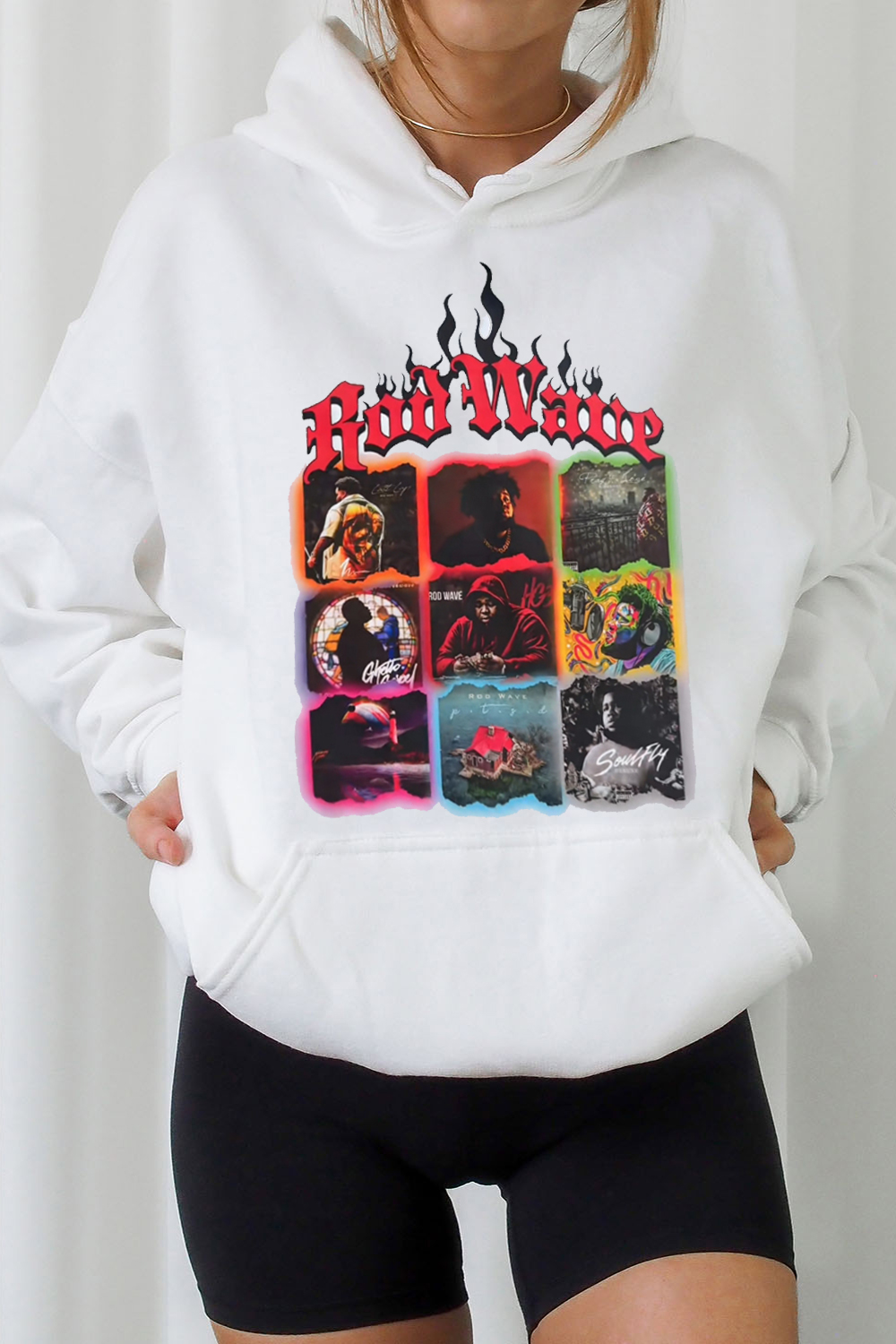 Rodwave Flame Print Hoodie