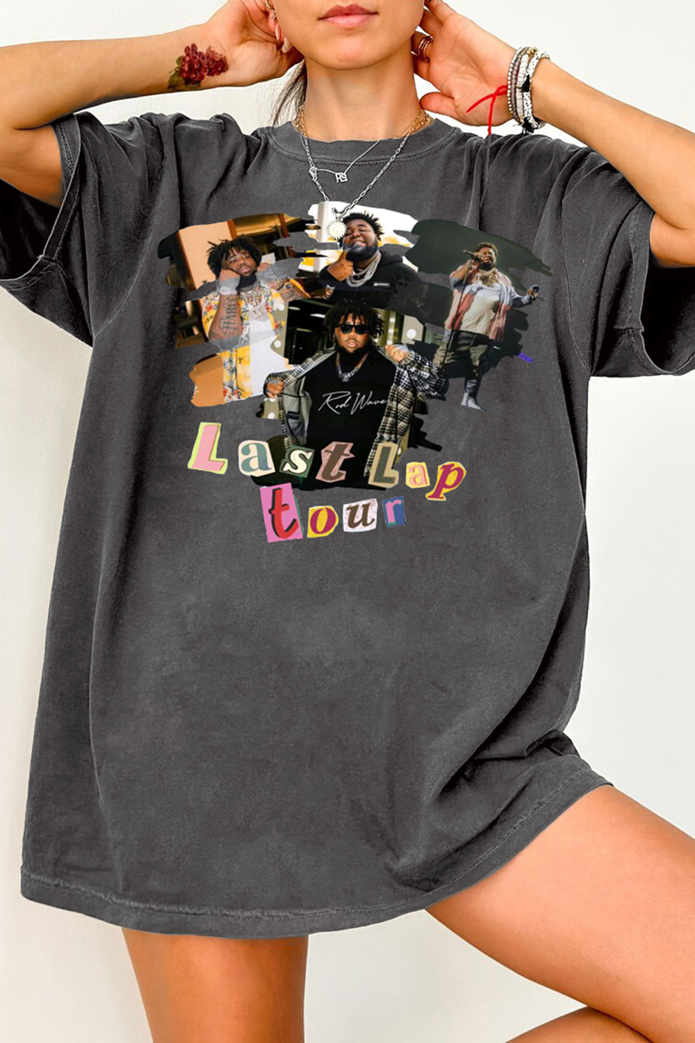 T-Shirt Rod Wave Merch, Shirt Rod Wave Last Lap Tour Merch For Women