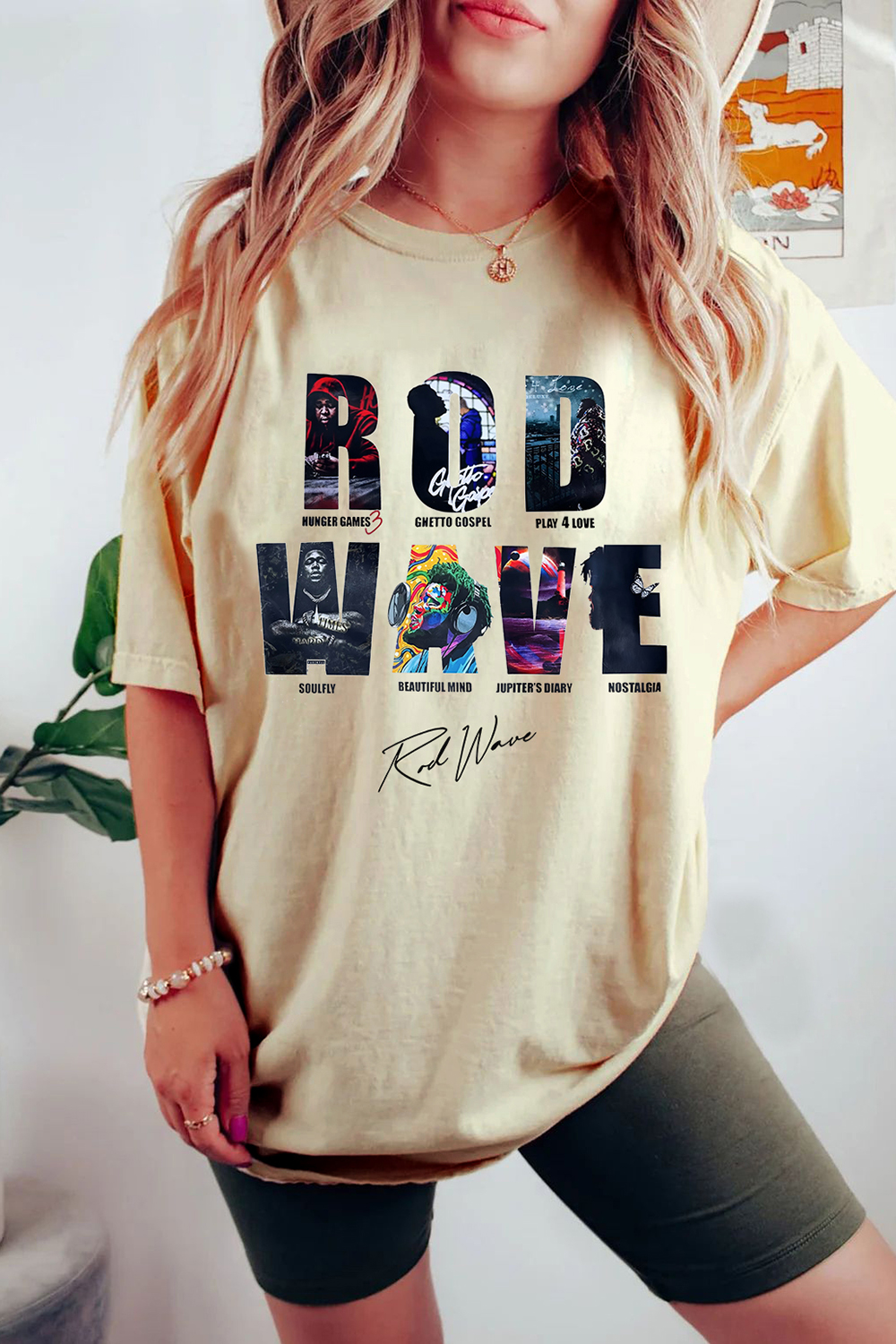New T-Shirt Rod Wave Merch, Shirt Rod Wave Ablum Last Lap Tour For Women