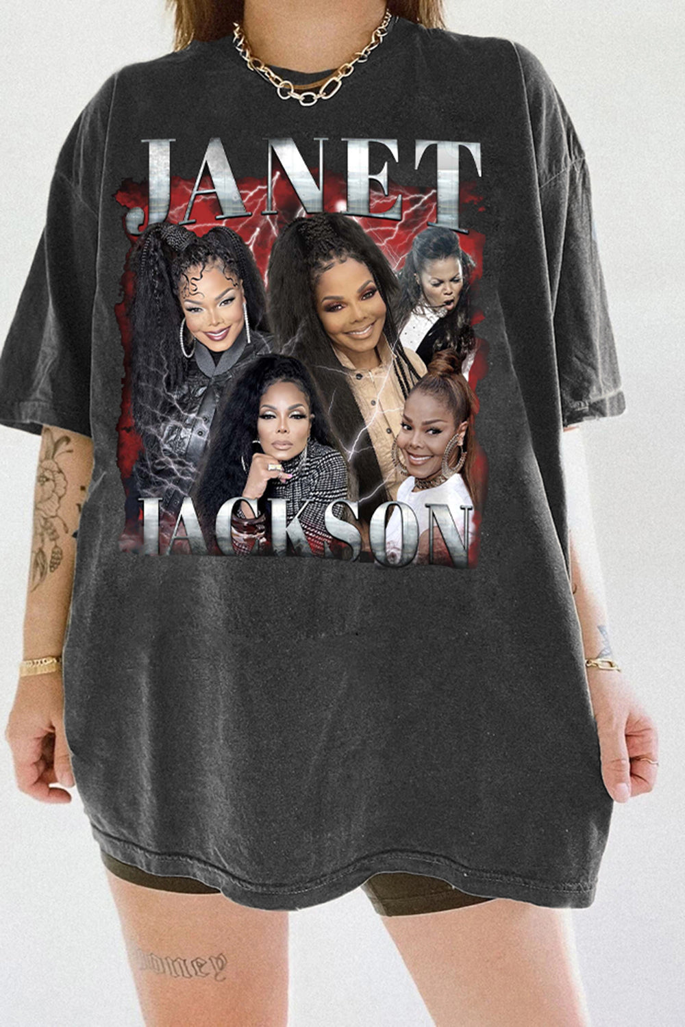 New T-Shirt Retro Janet Merch, Shirt Retro Janet Jackson Graphic For Women