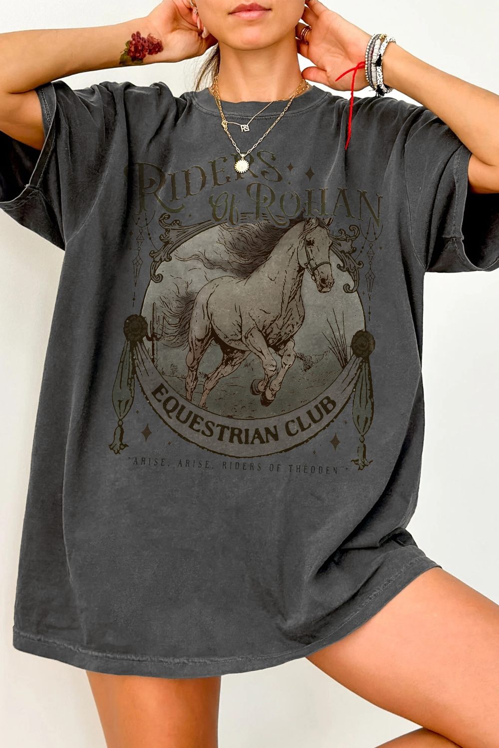New T-Shirt Riders Of Merch, Shirt Riders Of Rohan Equestrian Club For Women