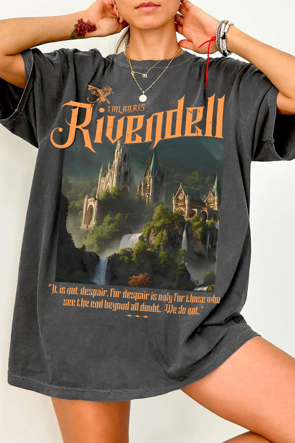 T-Shirt Rivendell Lord Merch, Shirt Rivendell Lord Of The Rings For Women