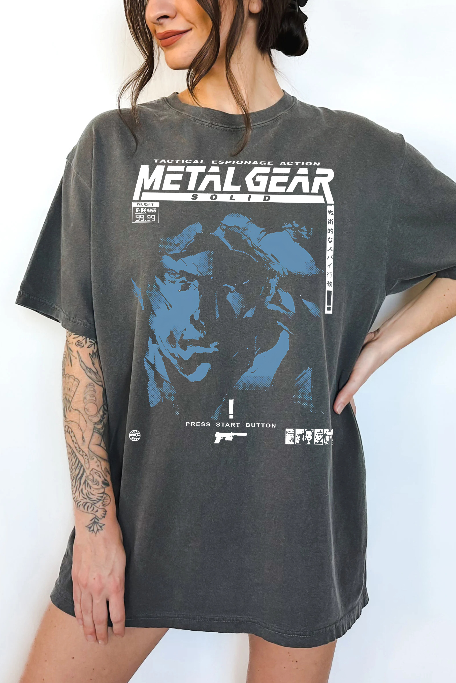 New T-Shirt Retro Mgs1 Merch, Shirt Retro Mgs1 Snake For Women