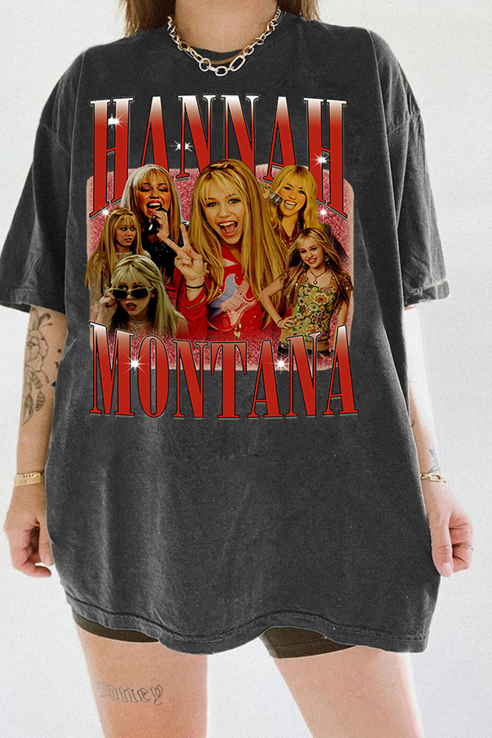 New T-Shirt Retro Hannah Merch, Shirt Retro Hannah Montana For Women