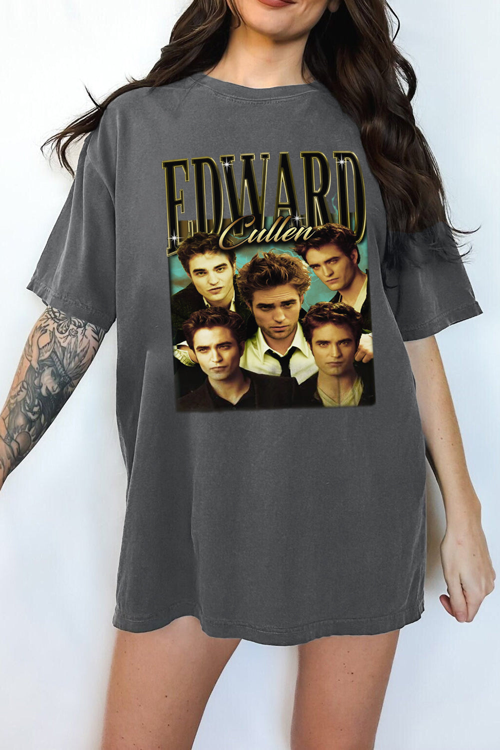 New T-Shirt Retro Edward Merch, Shirt Retro Edward Cullen Graphic For Women