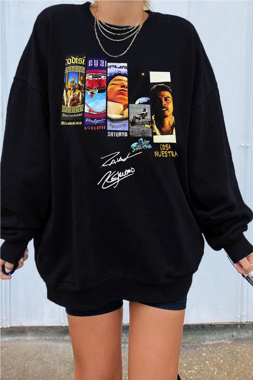 New Rauwalejandro Print Crewneck Sweatshirt