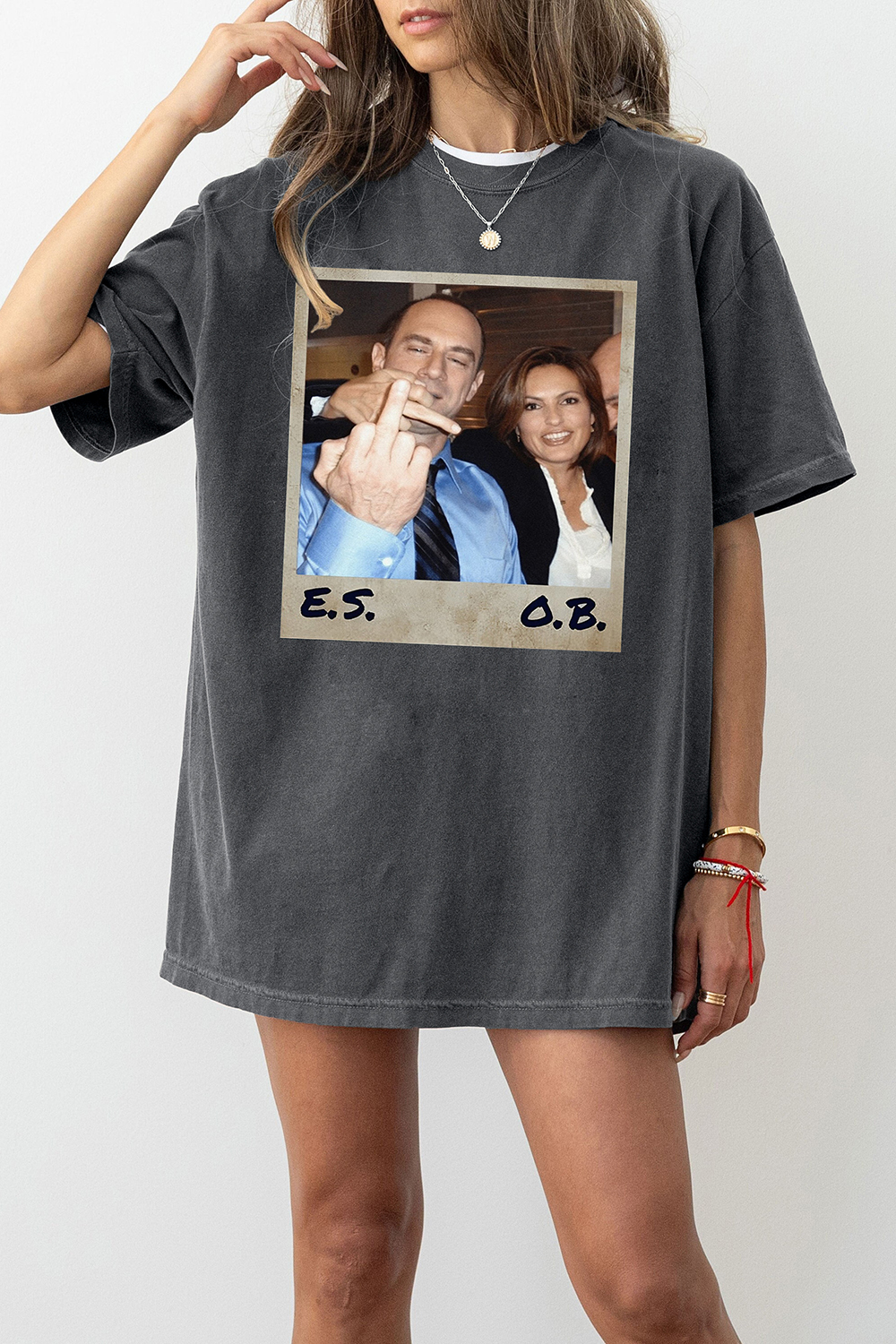 New T-Shirt Retro Elliot Merch, Shirt Retro Elliot Stabler And Olivia Benson Law And Order For Women