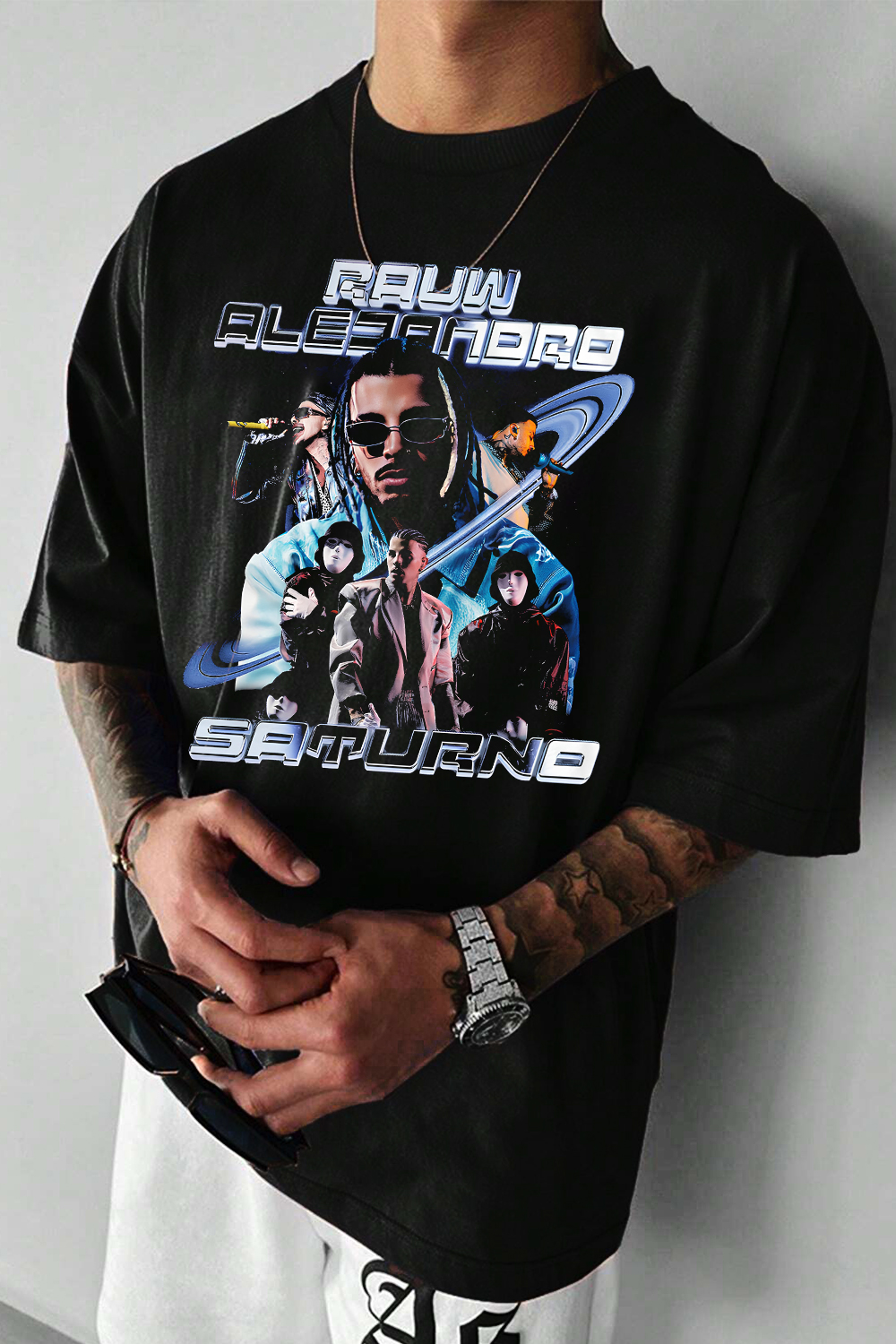 New T-Shirt Rauw Alejandro Merch, Shirt Rauw Alejandro Vintage For Men