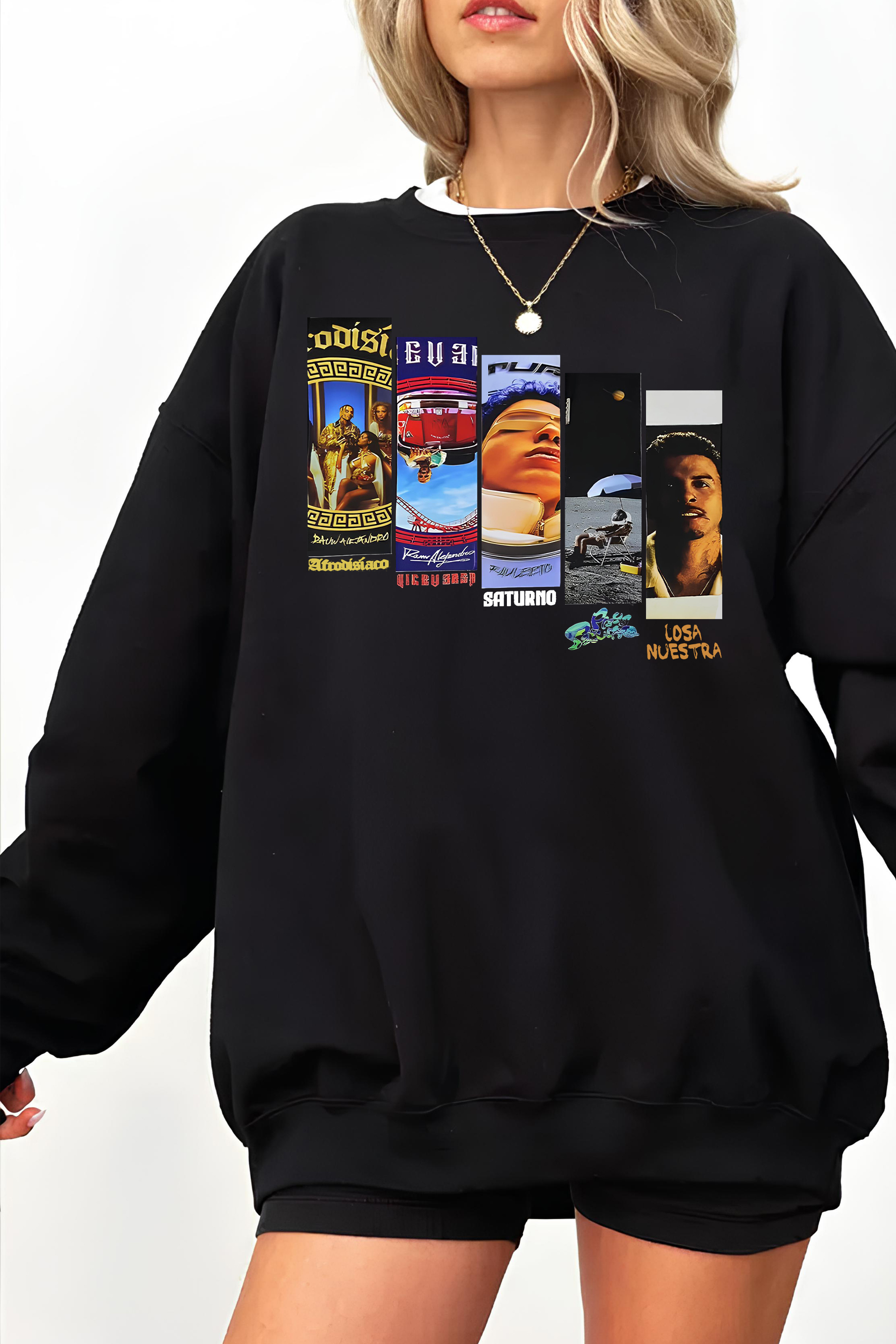 New Rauw Alejandro Album Fleece Sweatshirt For Women