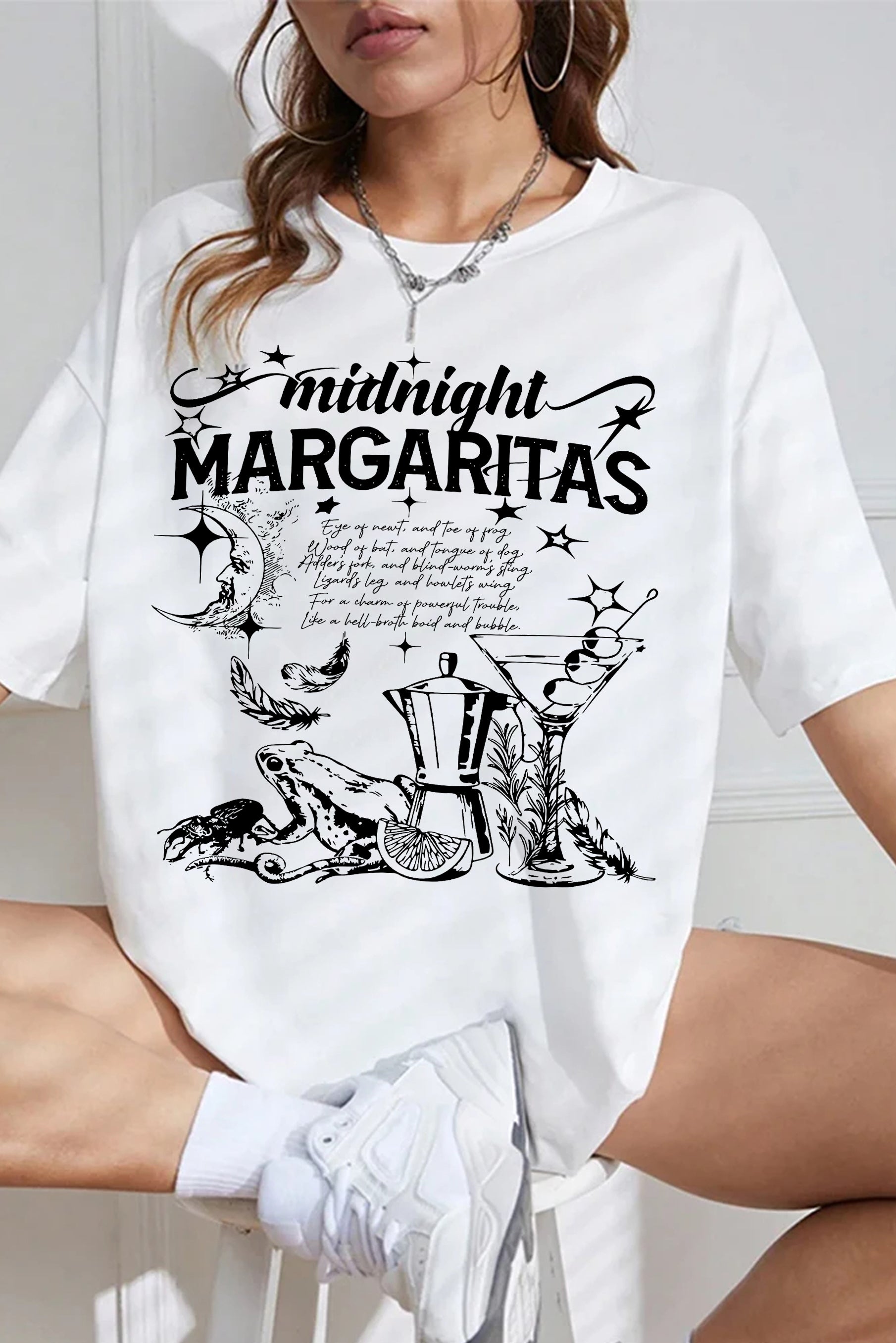 New T-Shirt Practical Magic Merch, Shirt Practical Magic Midnight Margaritas For Women
