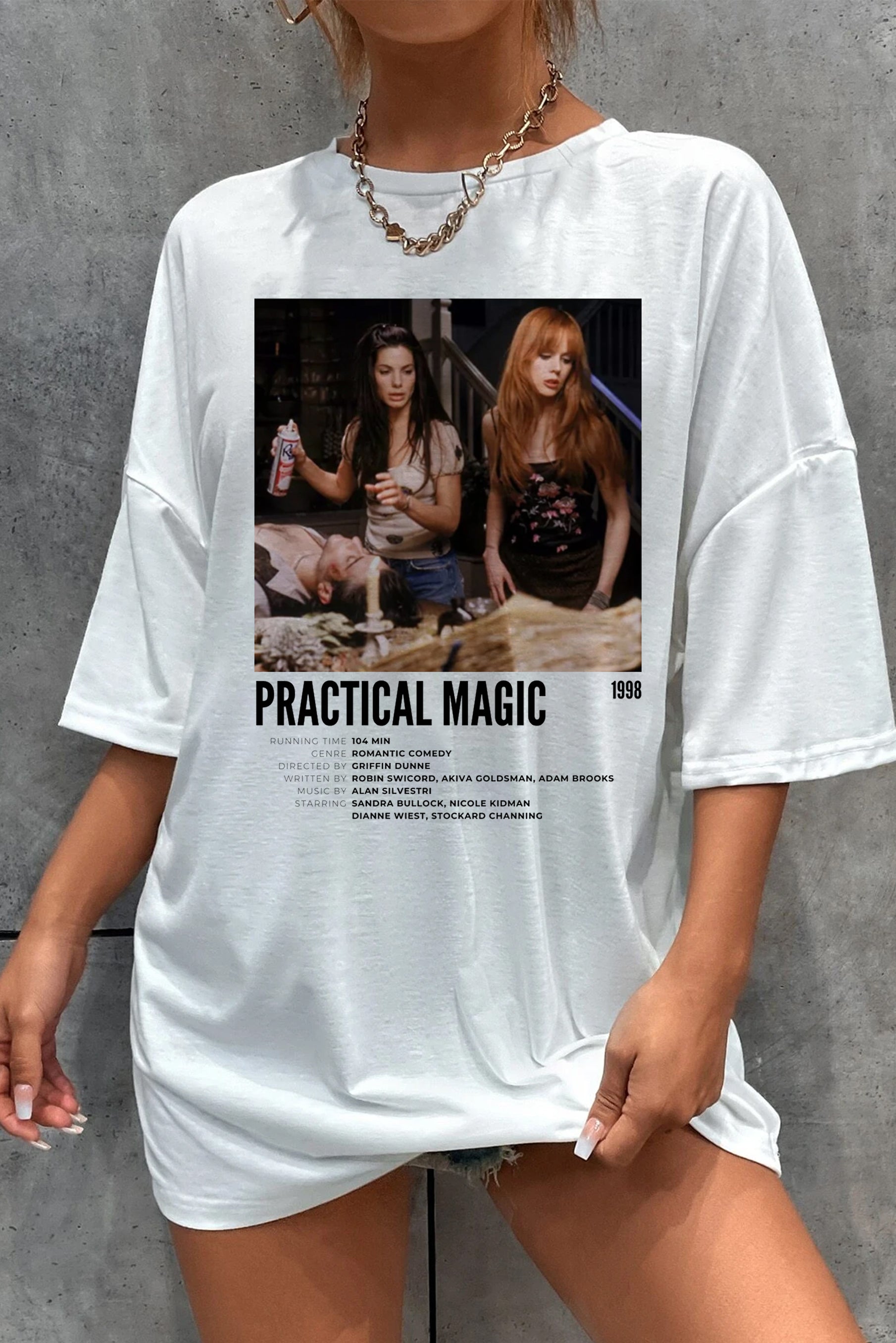 New T-Shirt Practical Magic Merch, Shirt Practical Magic 1998 Movie Retro For Women