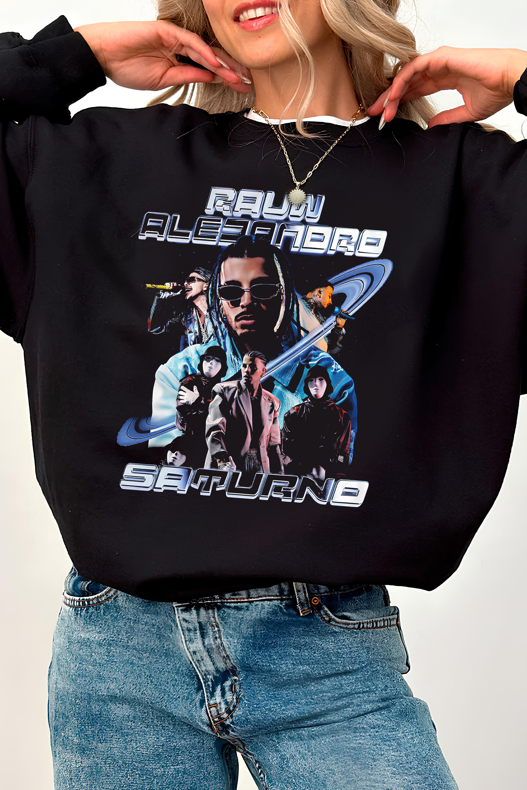 New Rauw Alejandro Vintage Fleece Sweatshirt For Women