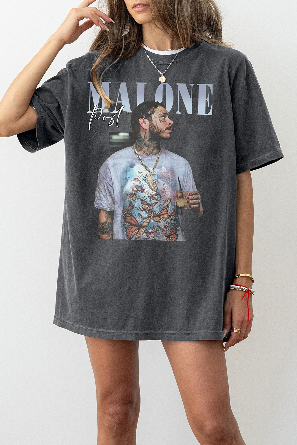New T-Shirt Post Malone Merch, Shirt Post Malone Rap Tour For Women