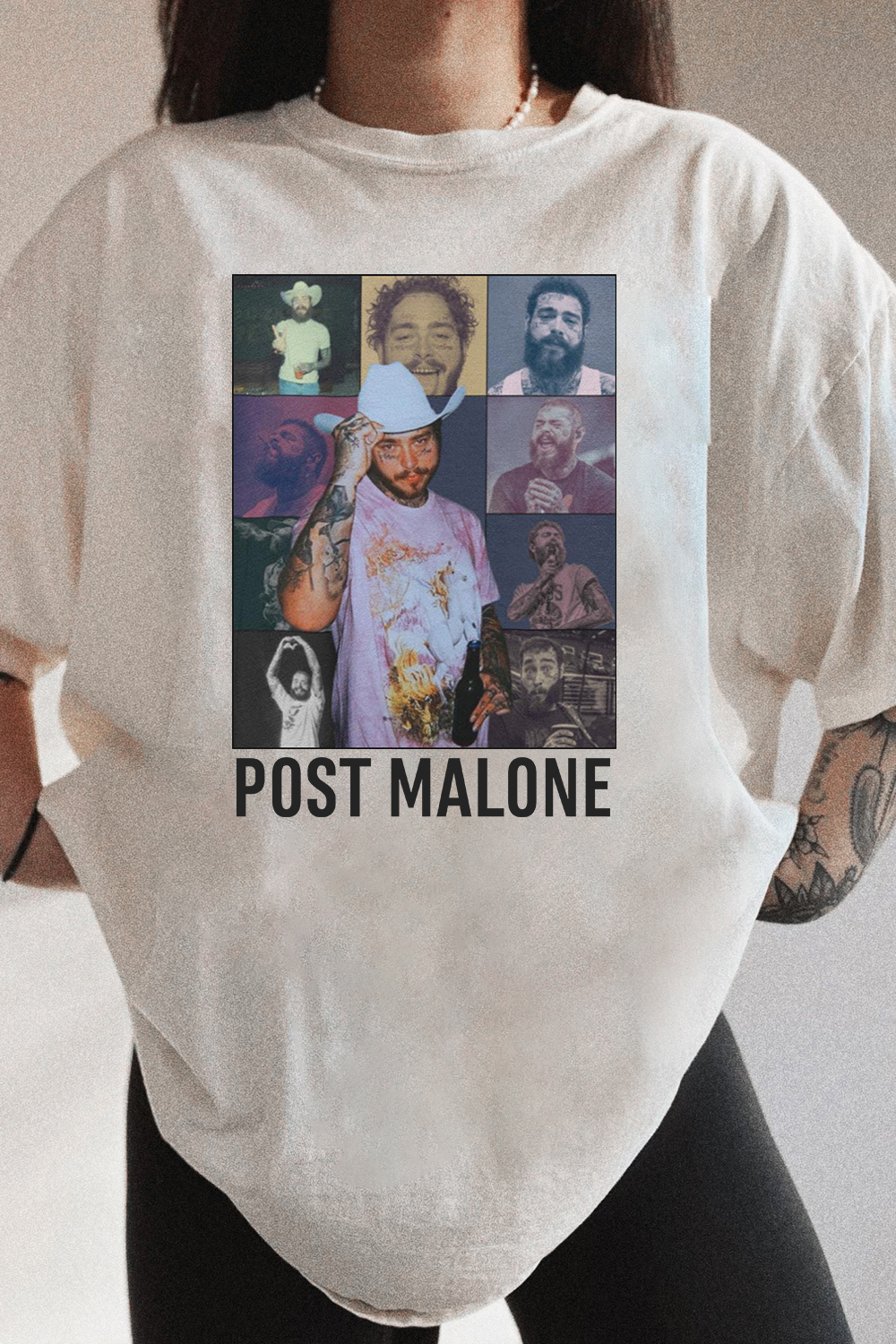 New T-Shirt Post Malone Merch, Shirt Post Malone Eras F1 Trillion Tour For Women